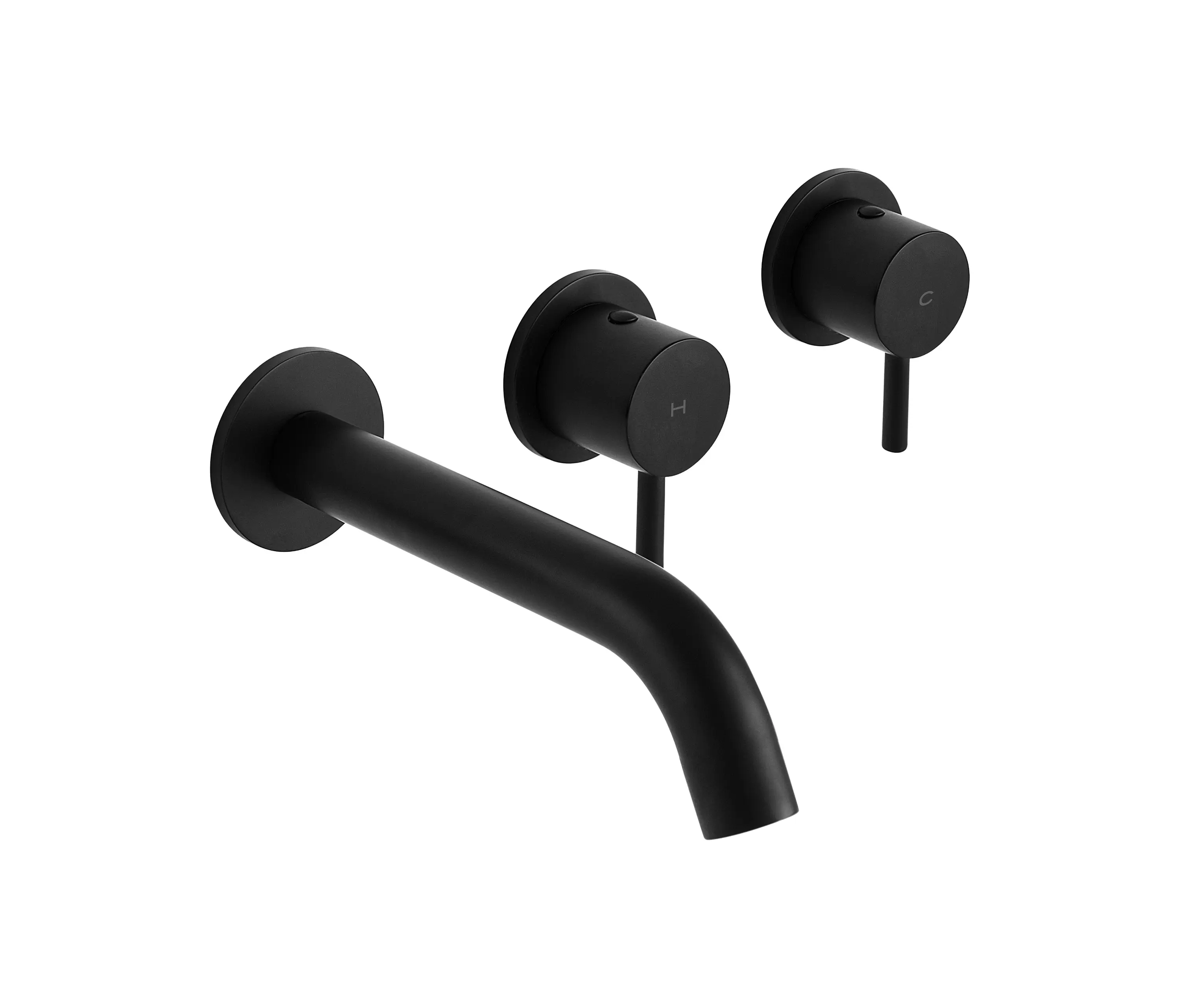 BAGNODESIGN - M-Line | Diffusion Concealed 3 Hole Basin Mixer Left Or Right Spout