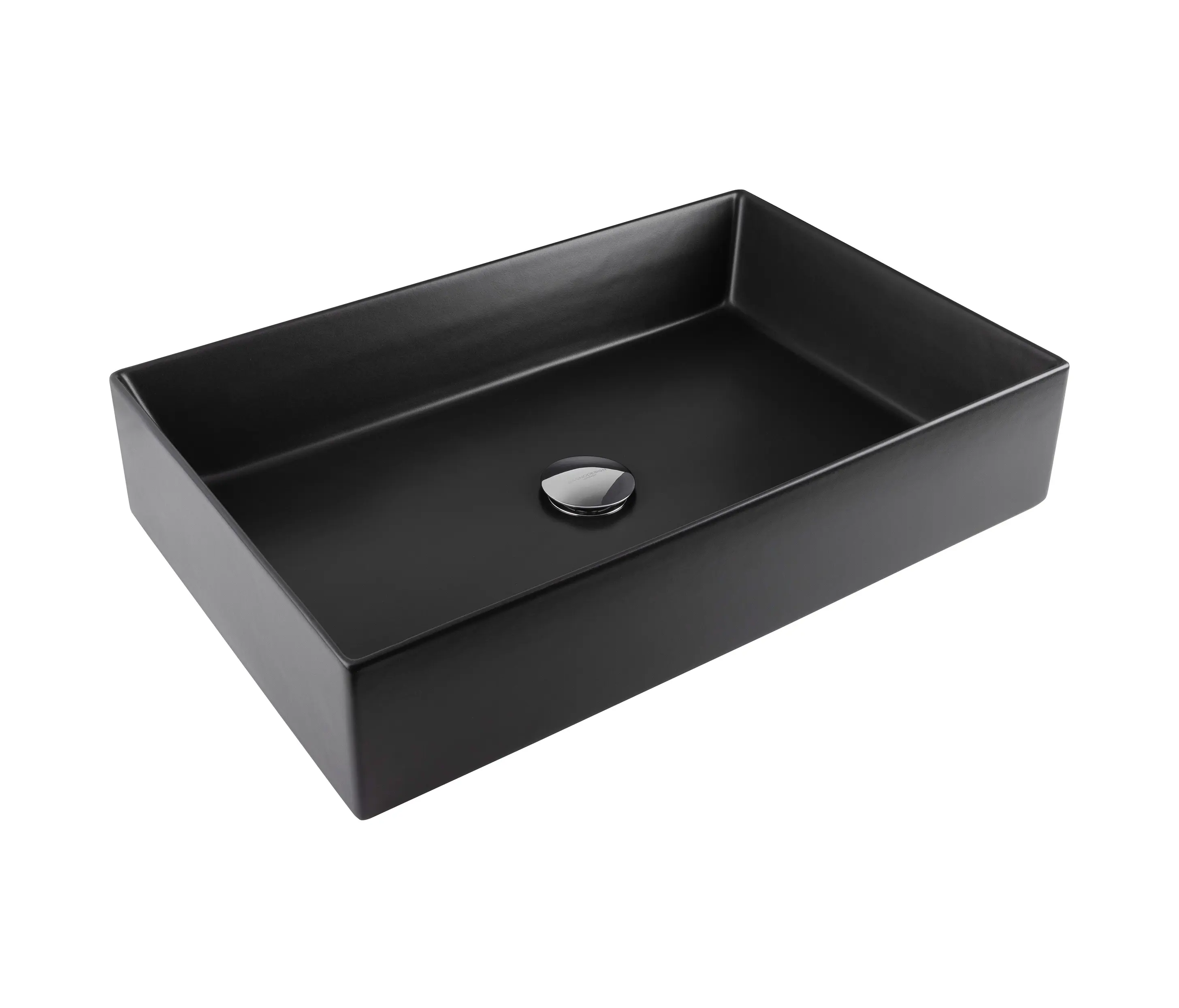 BAGNODESIGN - Mezzanine | Countertop Wash Basin 45X38 cm Matt Black