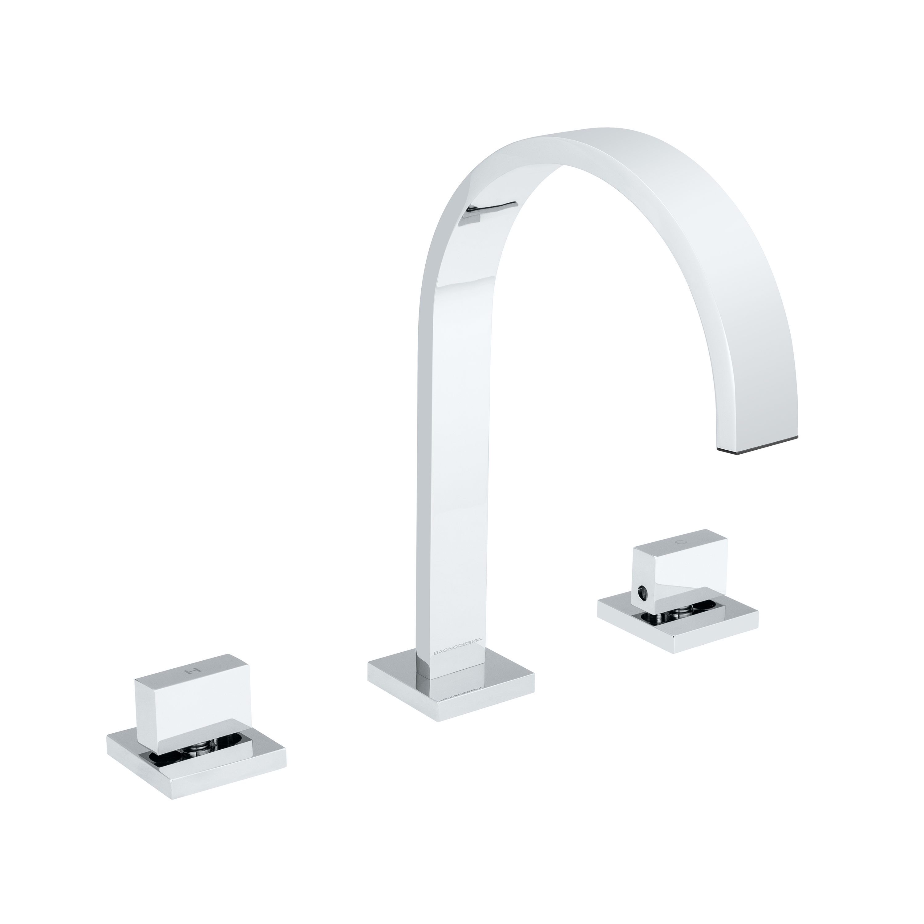 Mostra il prodotto Mezzanine | Deck Mounted 3 Hole Basin Mixer del produttore BAGNODESIGN