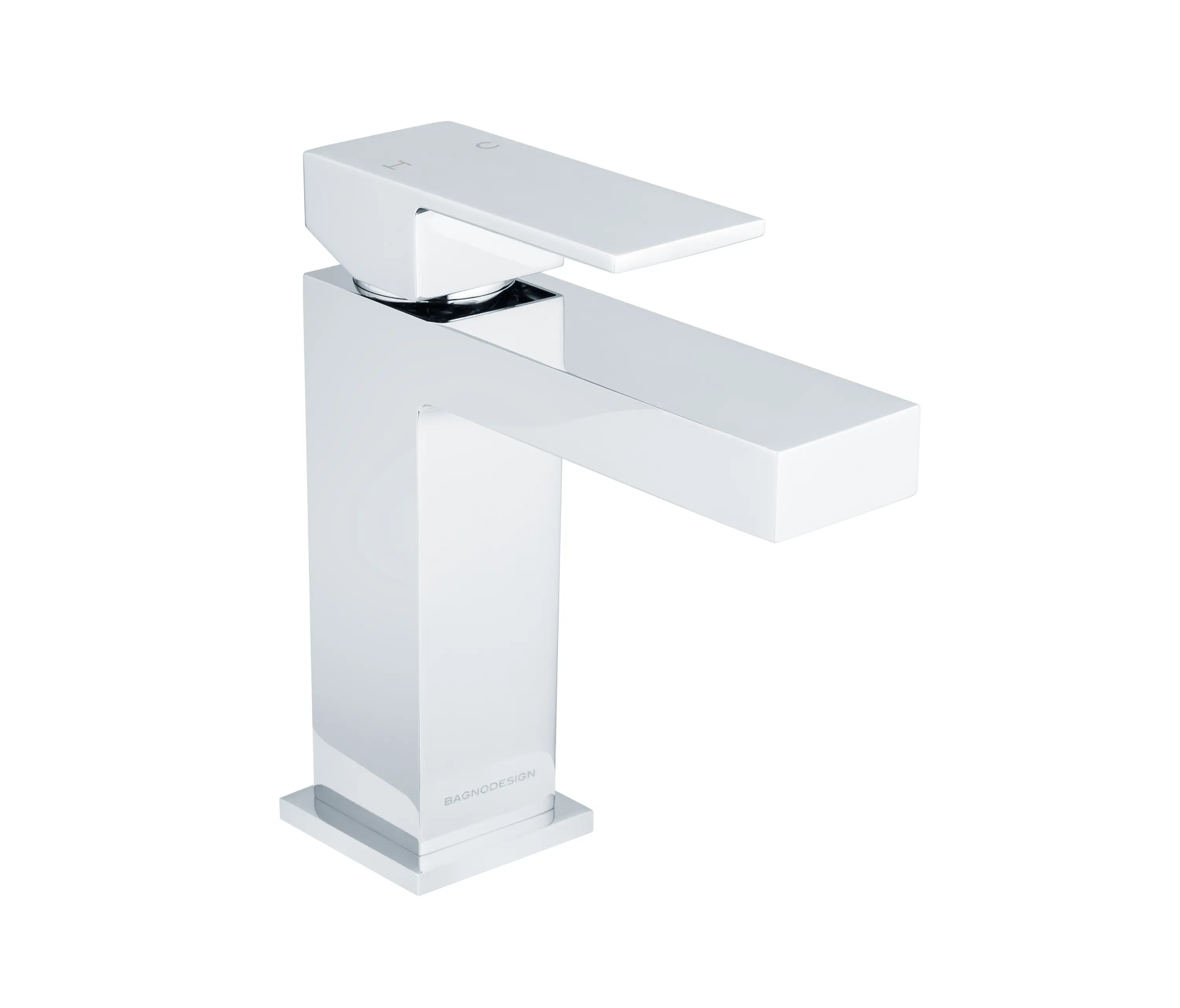 BAGNODESIGN - Mezzanine | Deck Mounted Mono Basin Mixer With Pop Up Waste