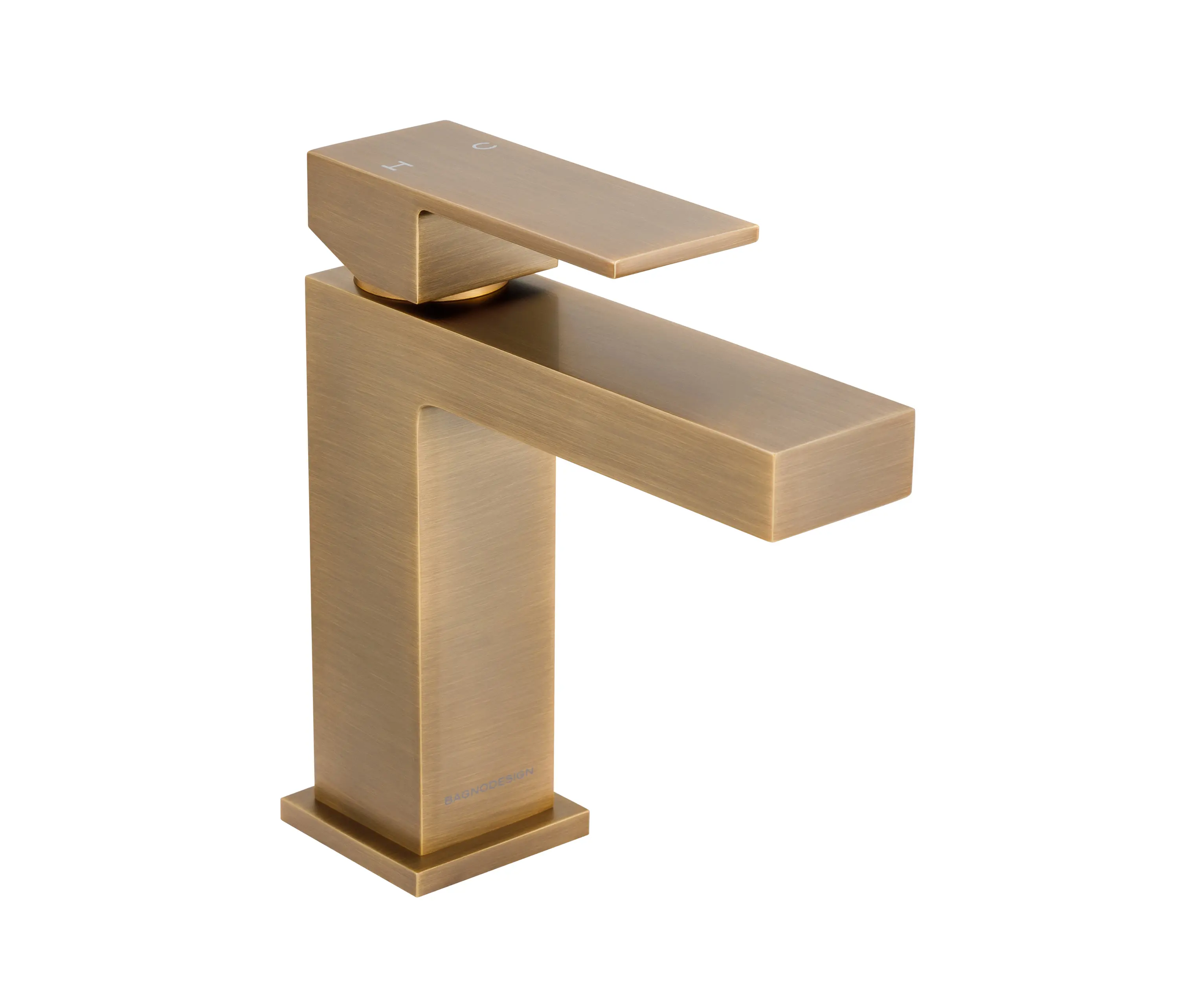 BAGNODESIGN - Mezzanine | Deck Mounted Mono Basin Mixer With Pop Up Waste
