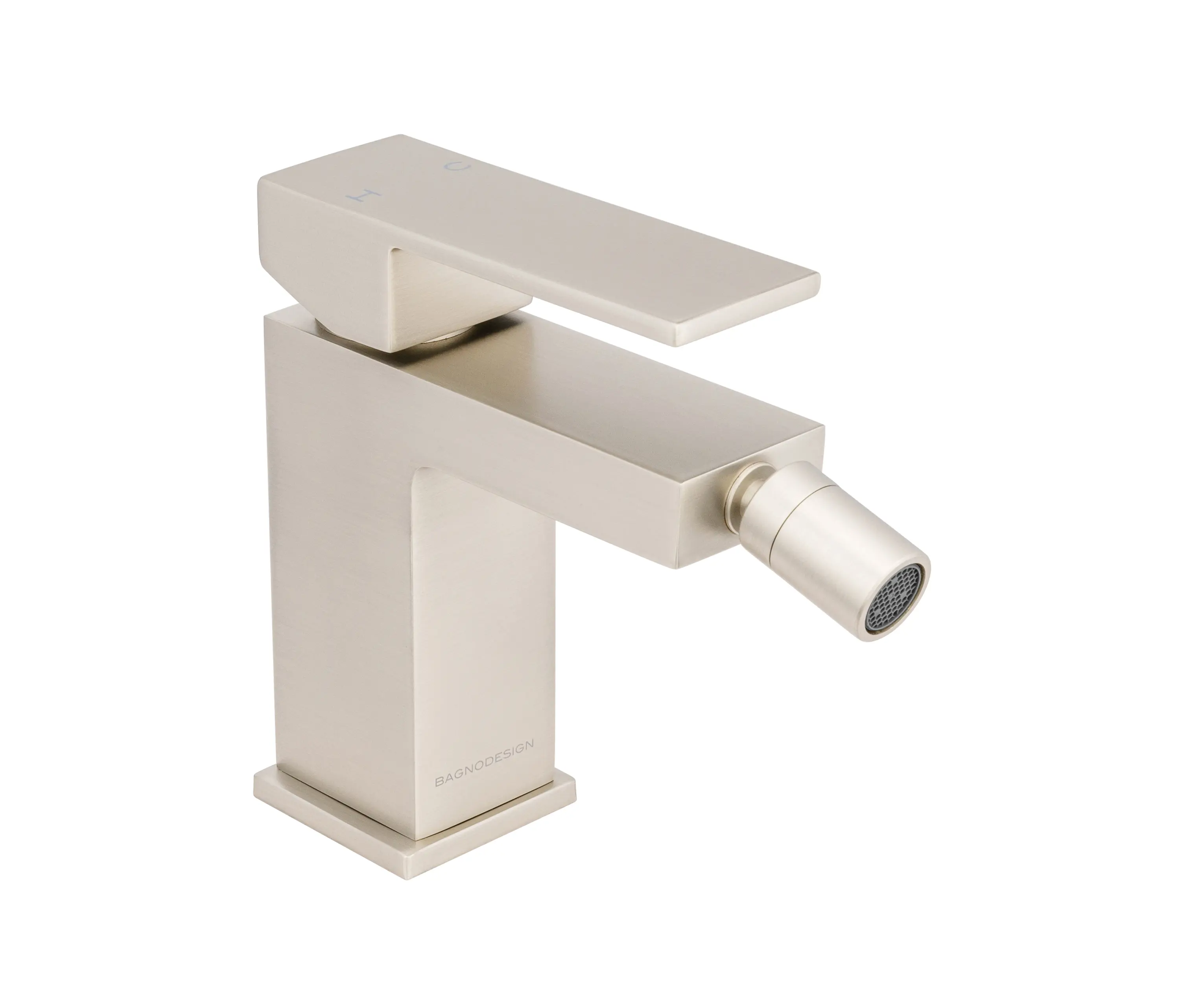 BAGNODESIGN - Mezzanine | Deck Mounted Mono Bidet Mixer With Pop-Up Waste