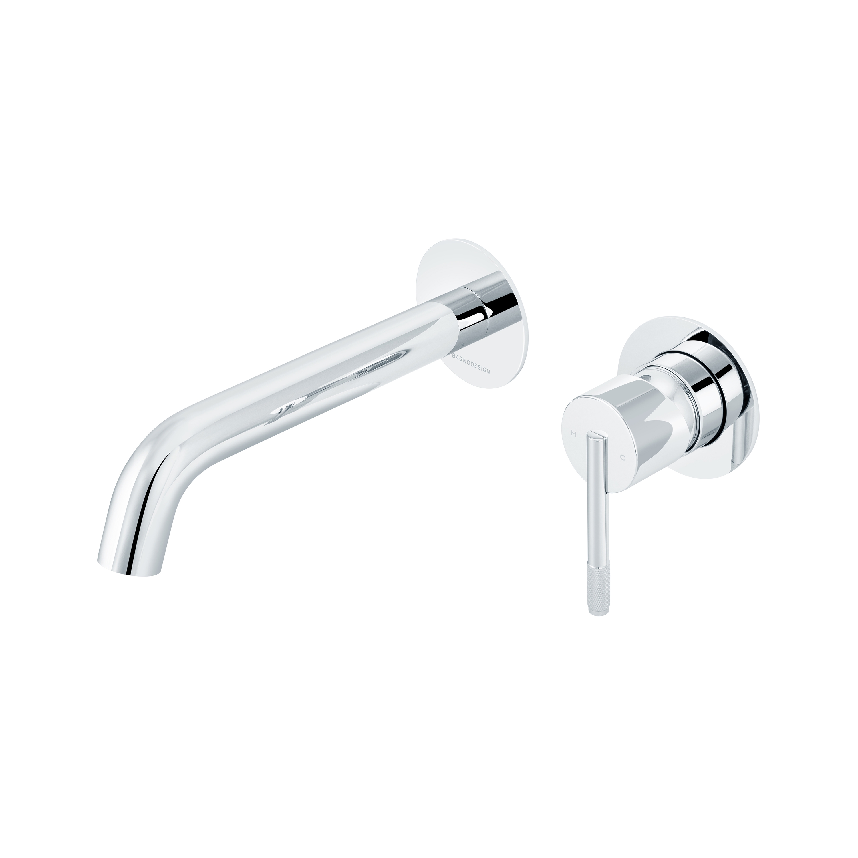 Display product Nara | Wall Mounted Trim Part for Concealed 2 Hole Basin Mixer from manufacturer BAGNODESIGN