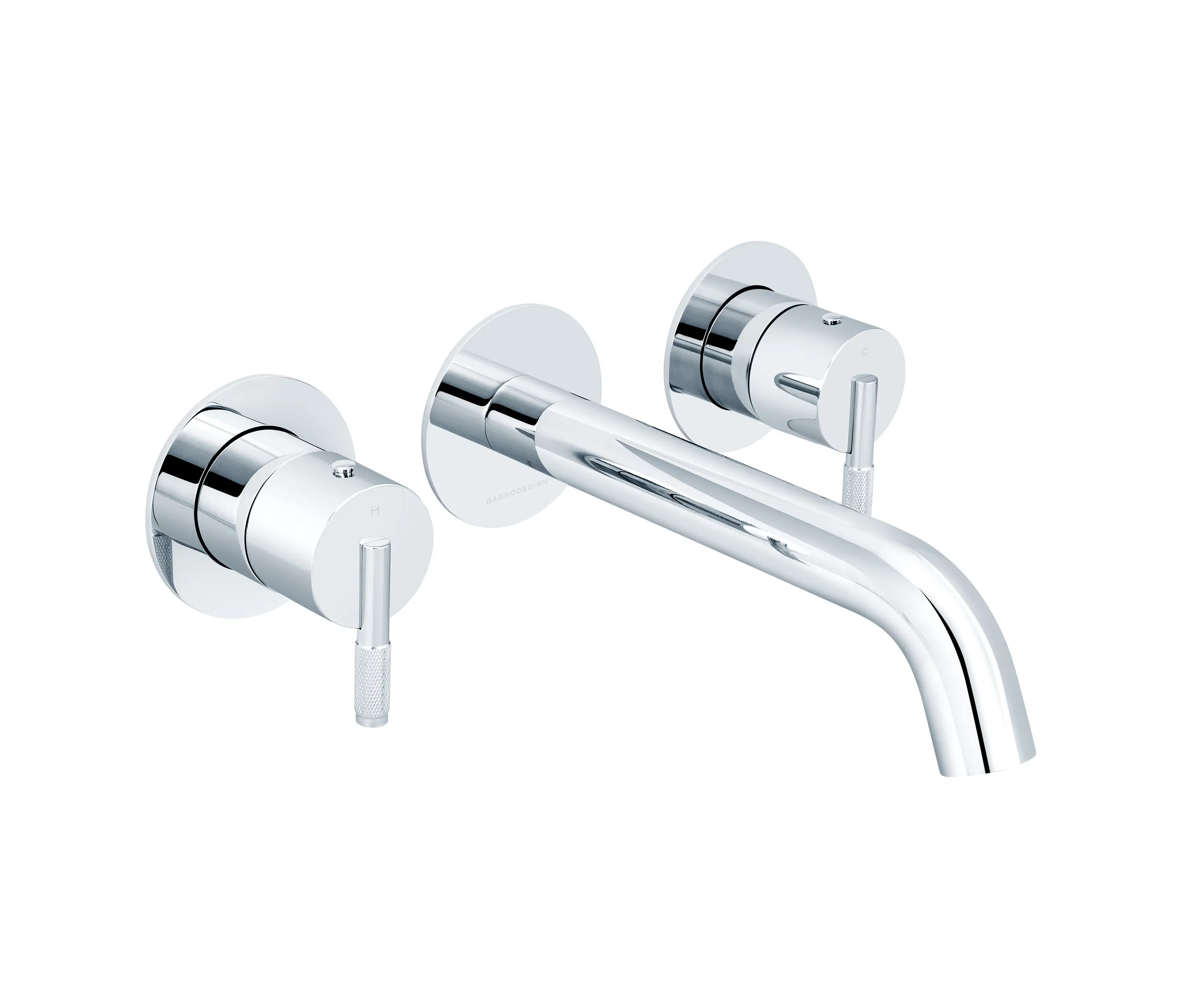 BAGNODESIGN - Nara | Wall Mounted Trim Part for Concealed 3 Hole Basin Mixer