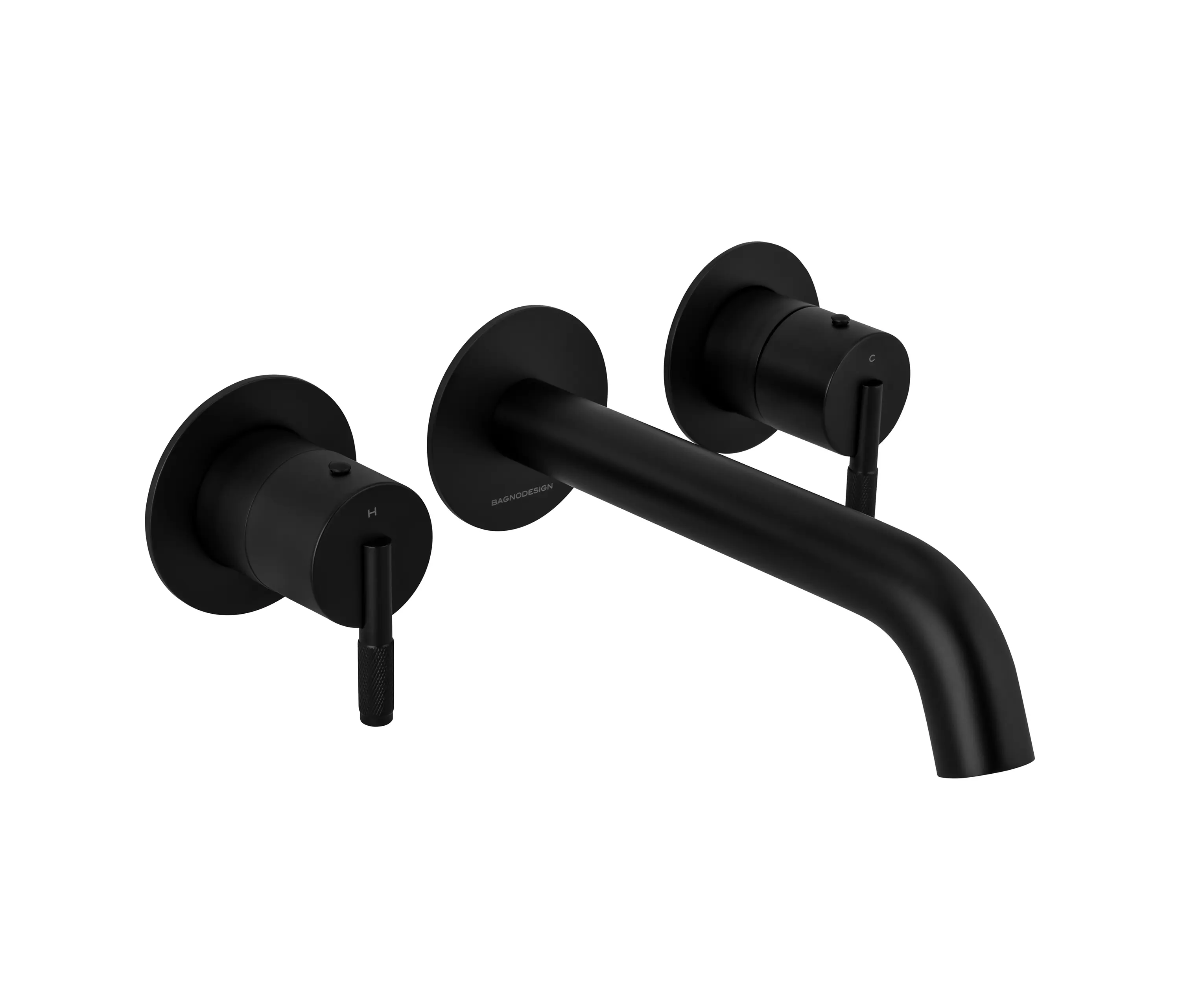 BAGNODESIGN - Nara | Wall Mounted Trim Part for Concealed 3 Hole Basin Mixer