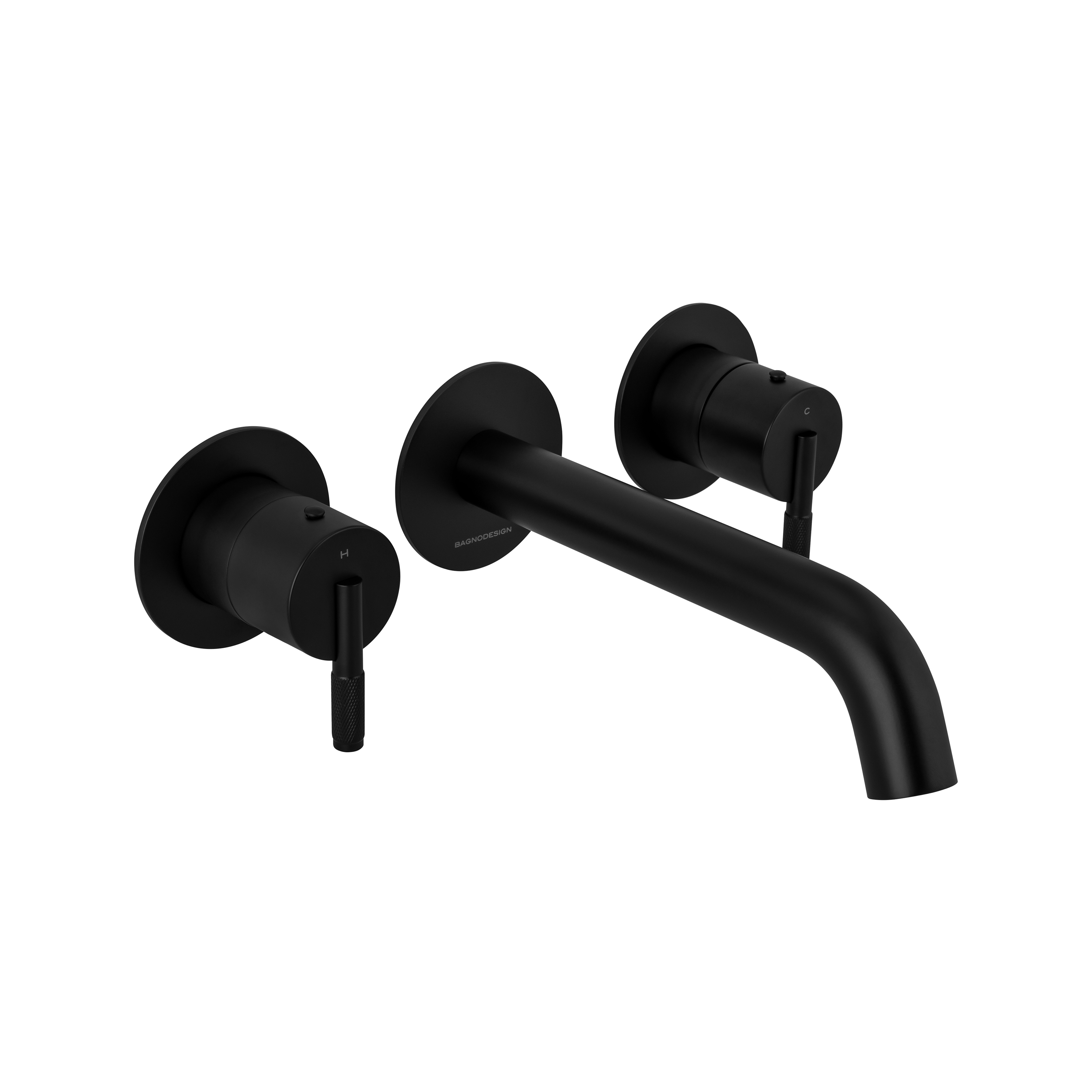 Nara | Wall Mounted Trim Part for Concealed 3 Hole Basin Mixer