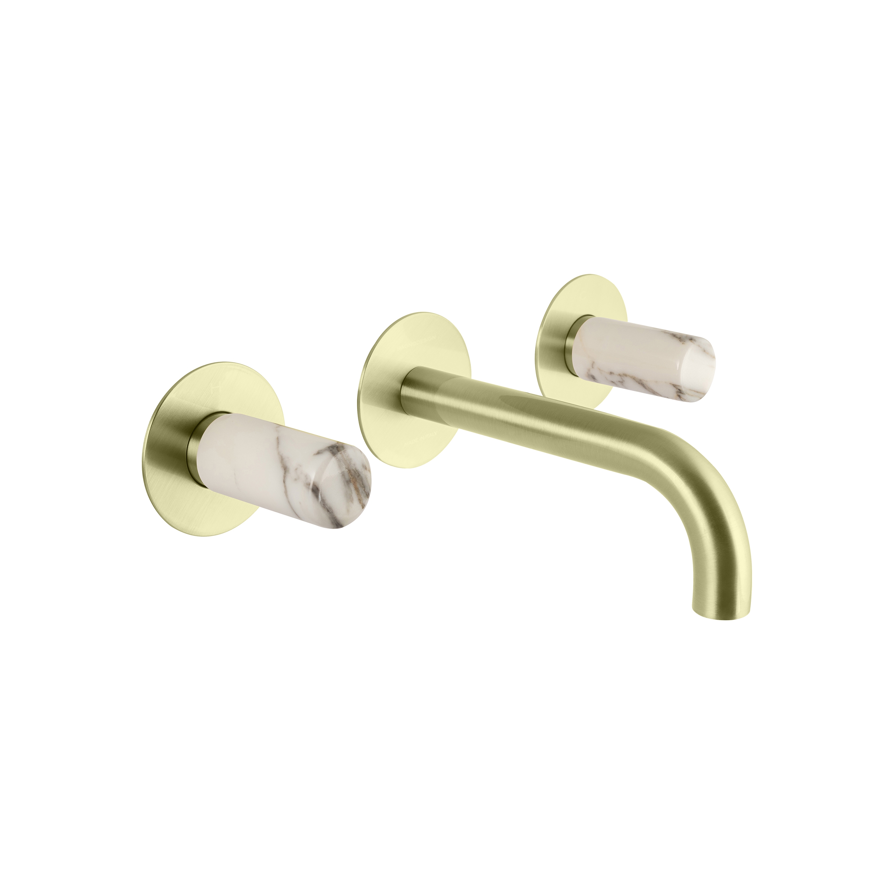 Sestriere | 3 Hole Concealed Basin Mixer WIth White Marble Handle