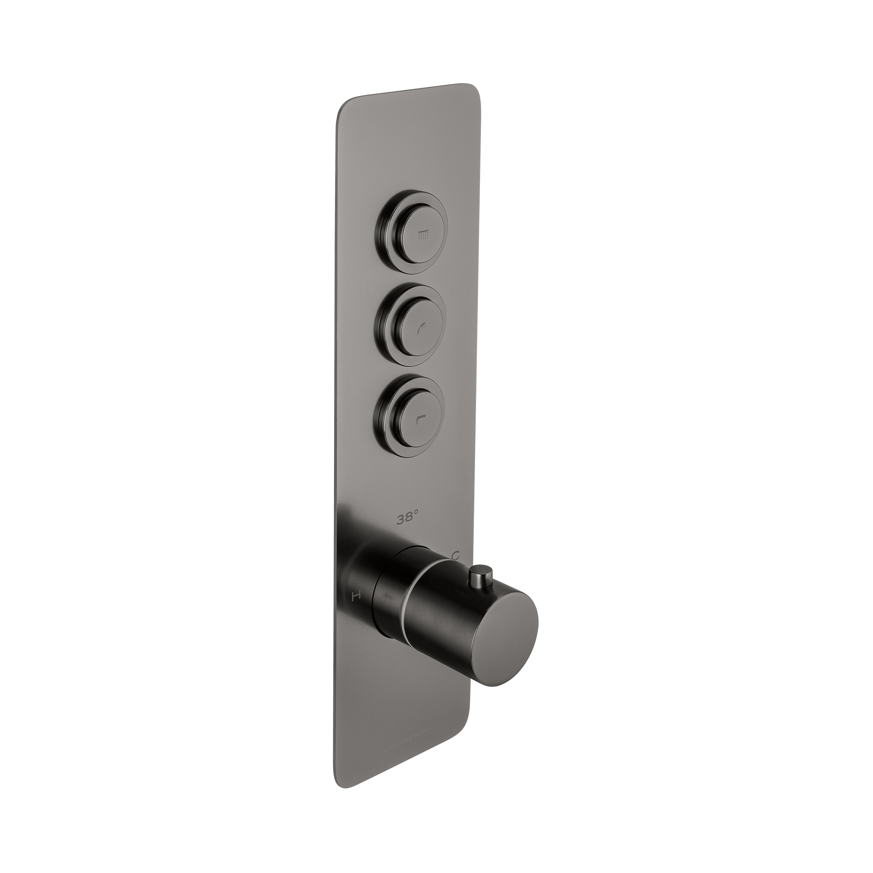 Toko | Round Vertical 3 Outlet Thermostatic Shower Mixer