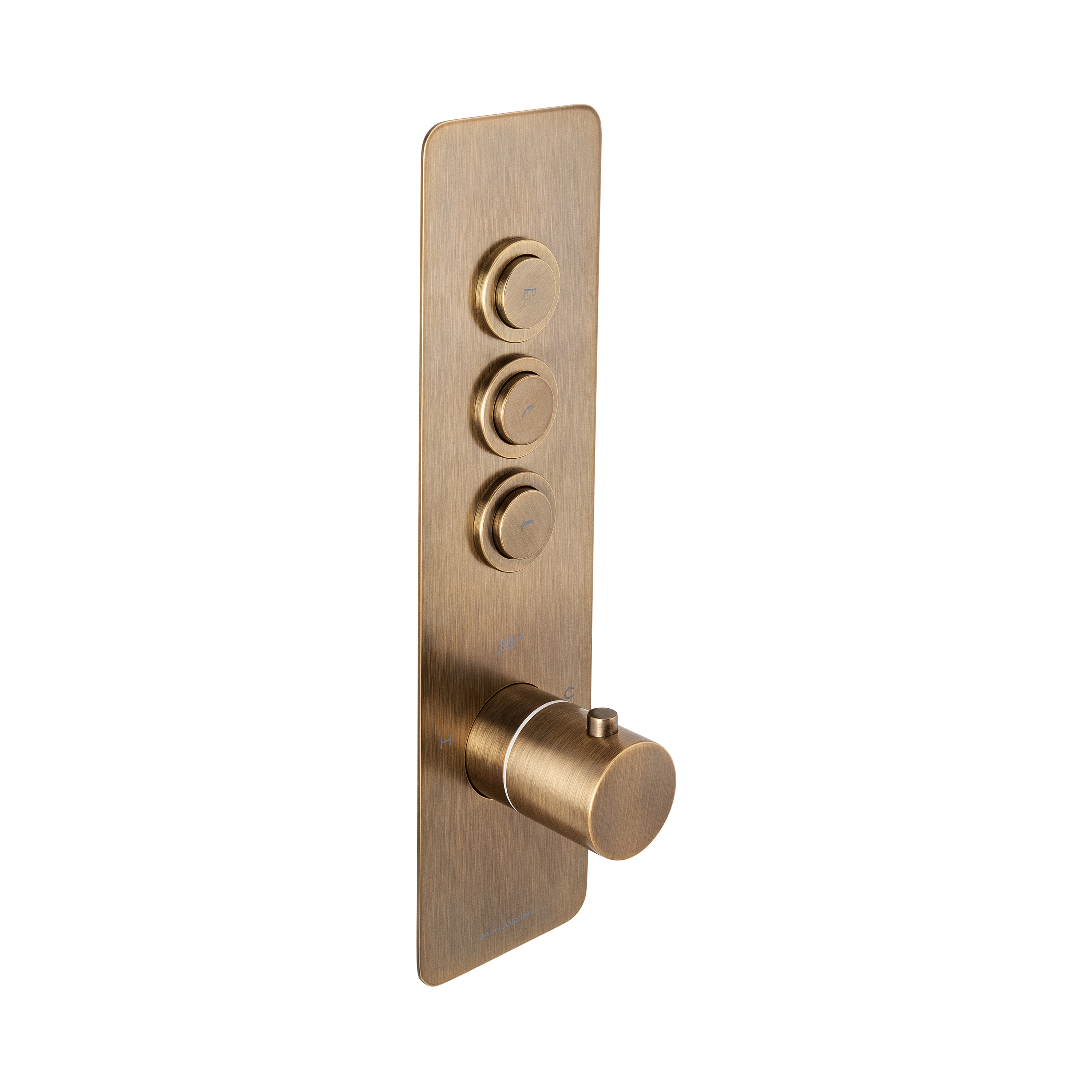 Produkt Toko | Round Vertical 3 Outlet Thermostatic Shower Mixer des Herstellers BAGNODESIGN anzeigen