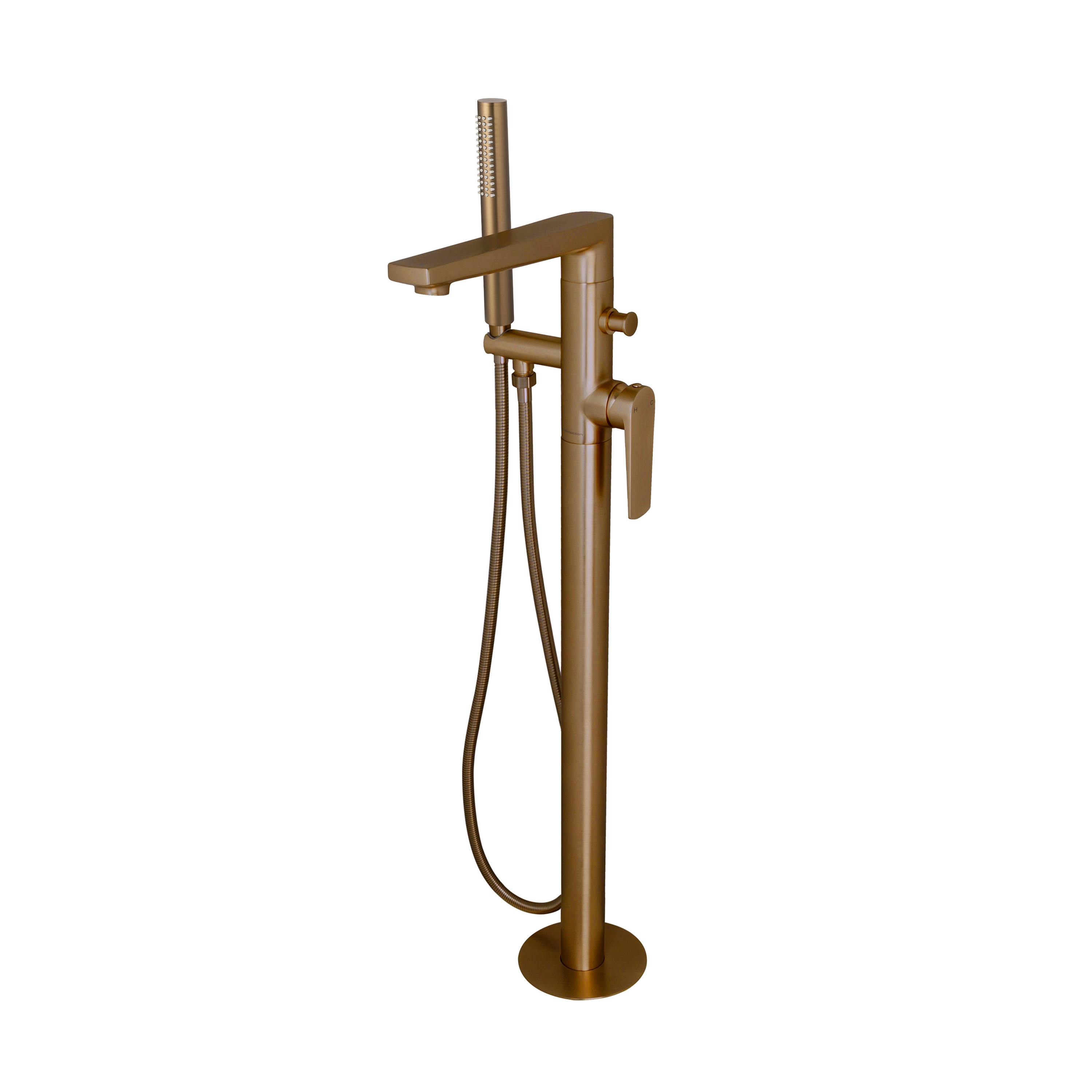 Vitesse | Floor Mounted Bath Mixer With Hand Shower