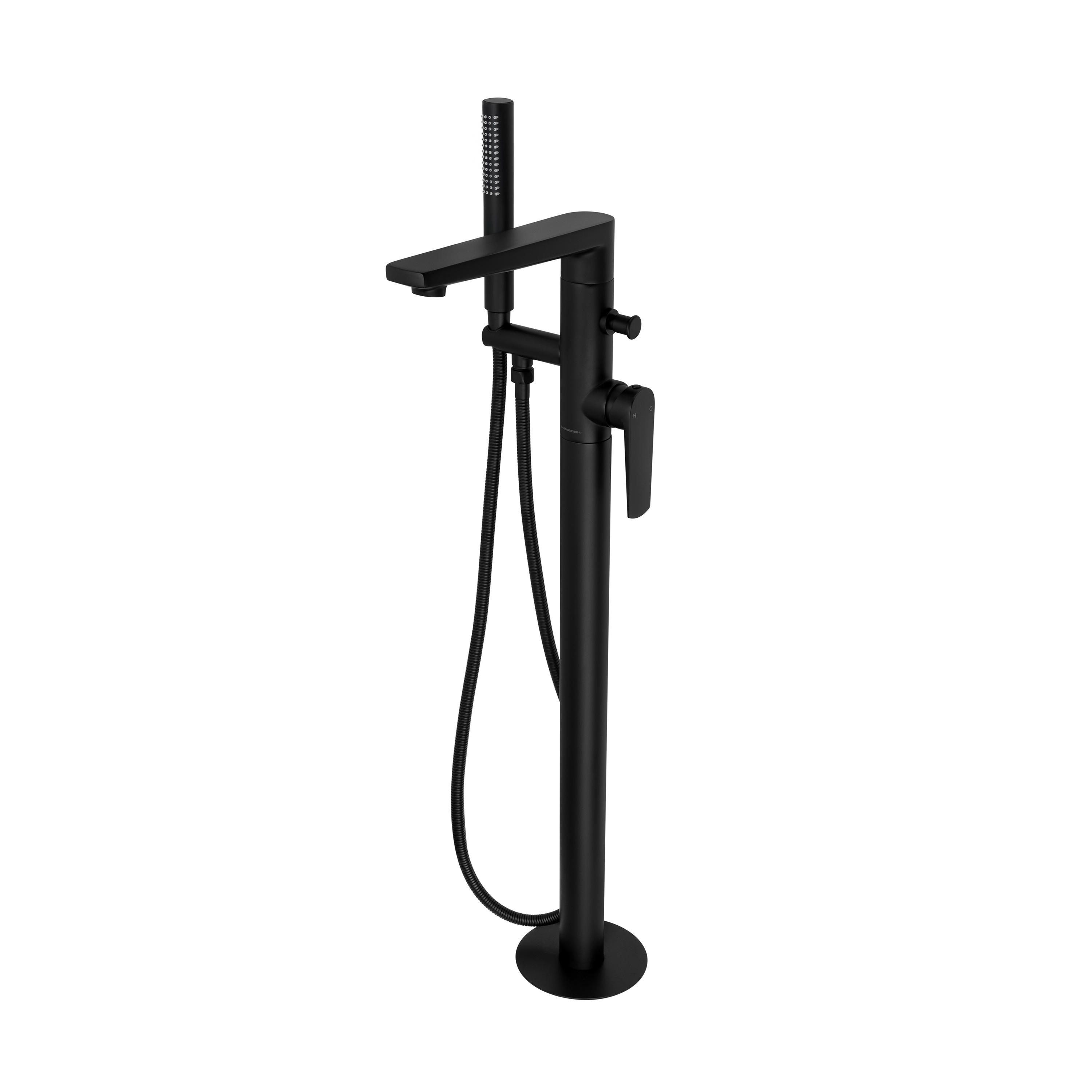 Vitesse | Floor Mounted Bath Mixer With Hand Shower