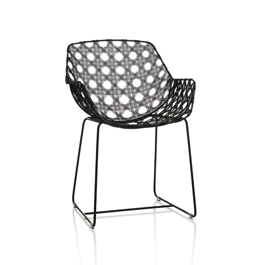 Display product Octa Arm Chair, Black from manufacturer Oggetti