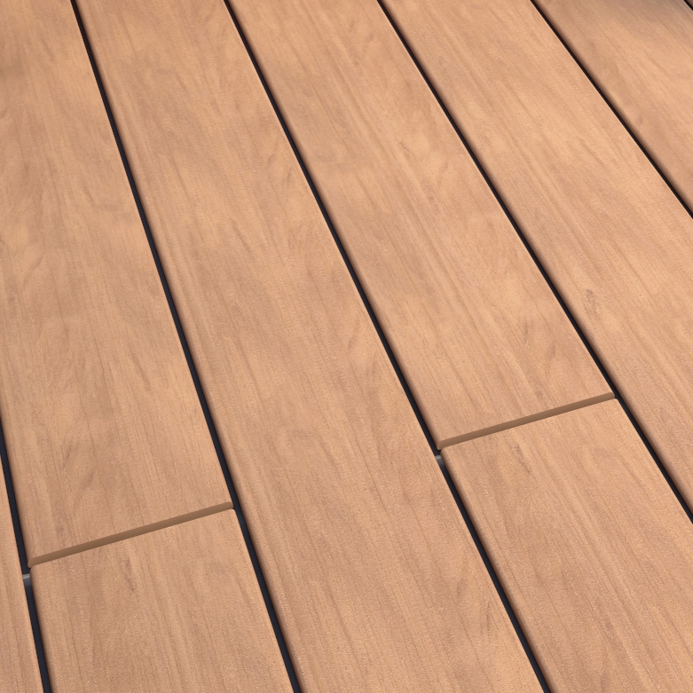 Display product Atmosphere | Brushed Decking board - Lima Brown from manufacturer Silvadec