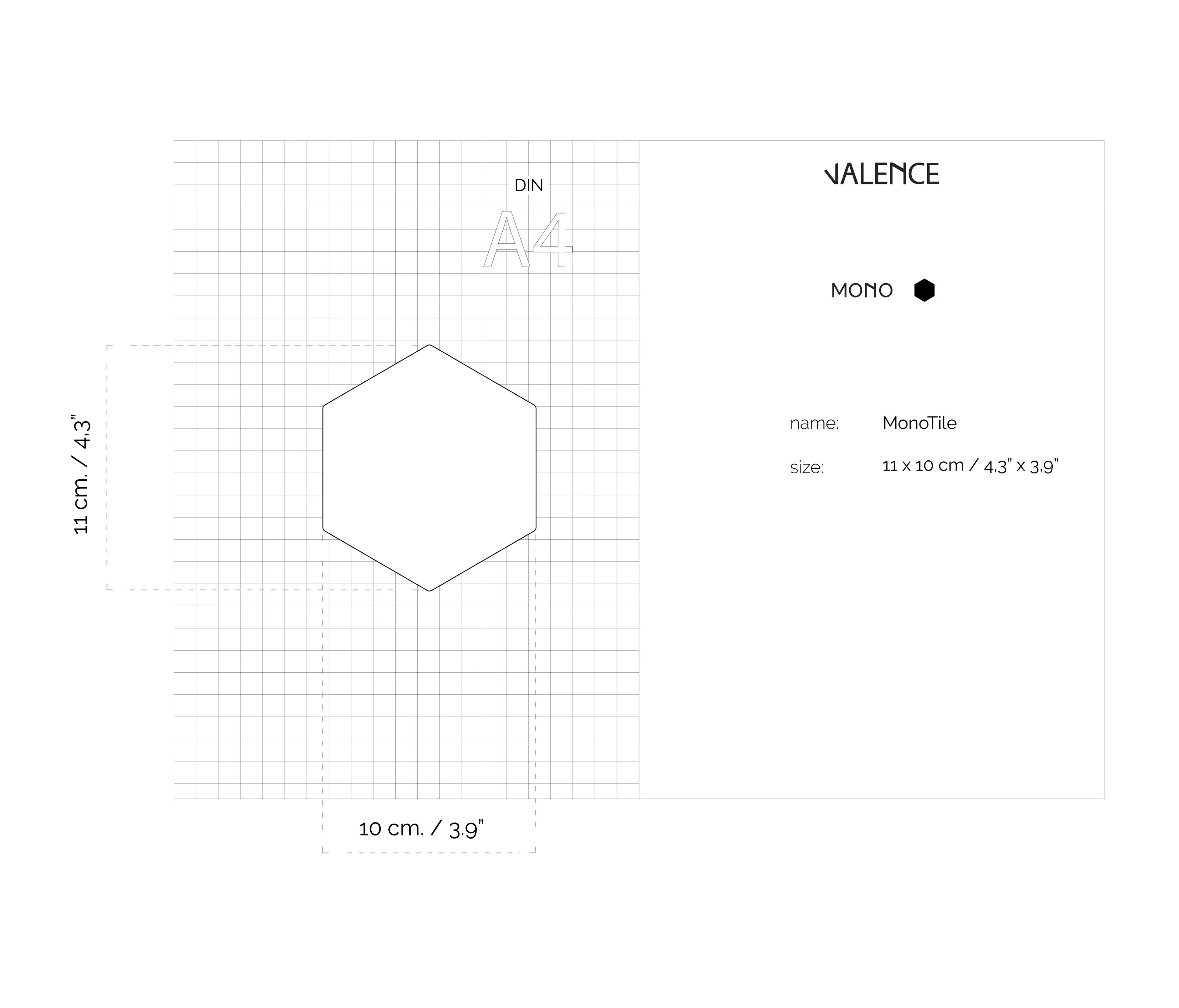 Valence Design - MonoTile | Concrete Light Grey