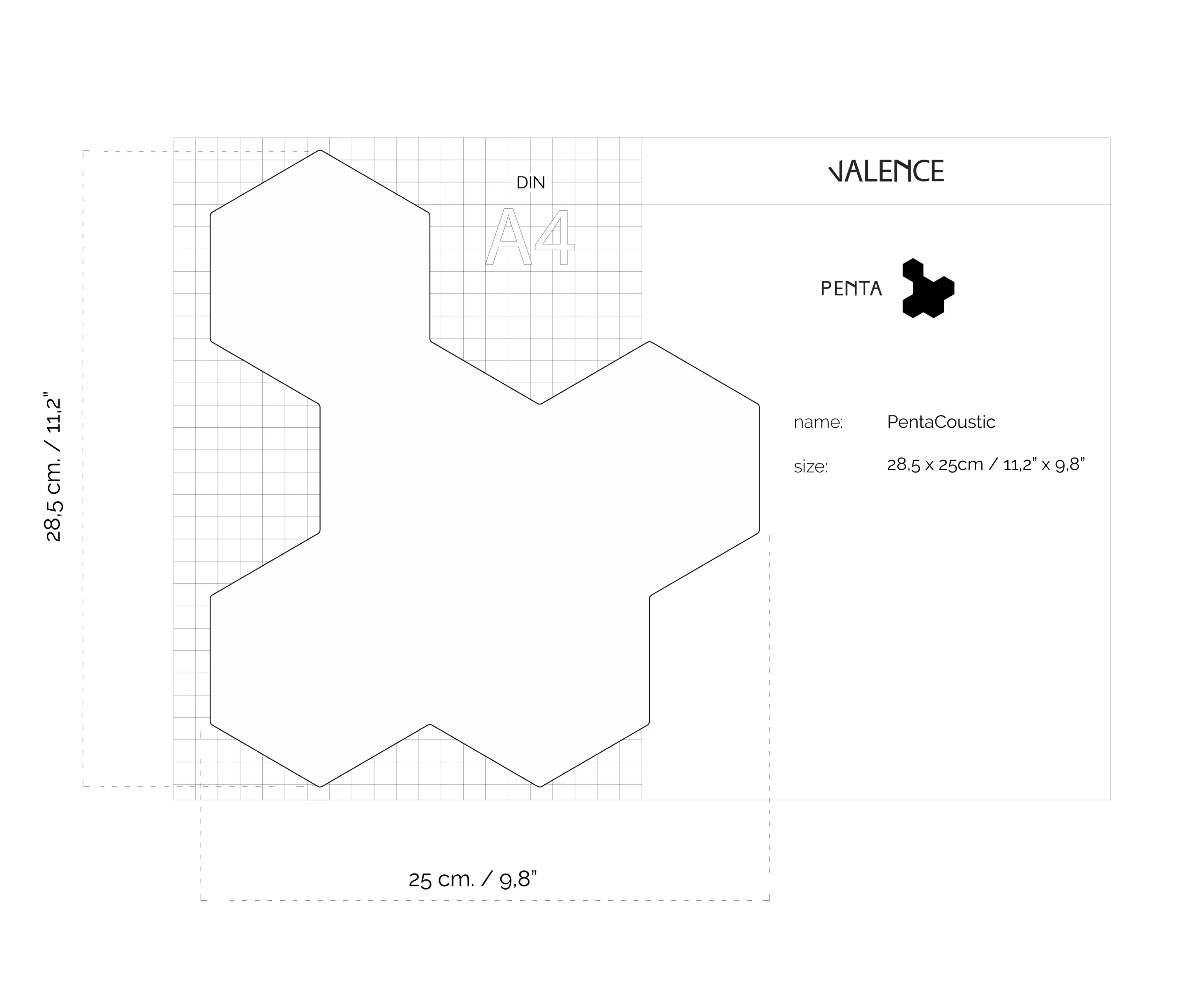Valence Design - PentaCoustic | Dark Grey