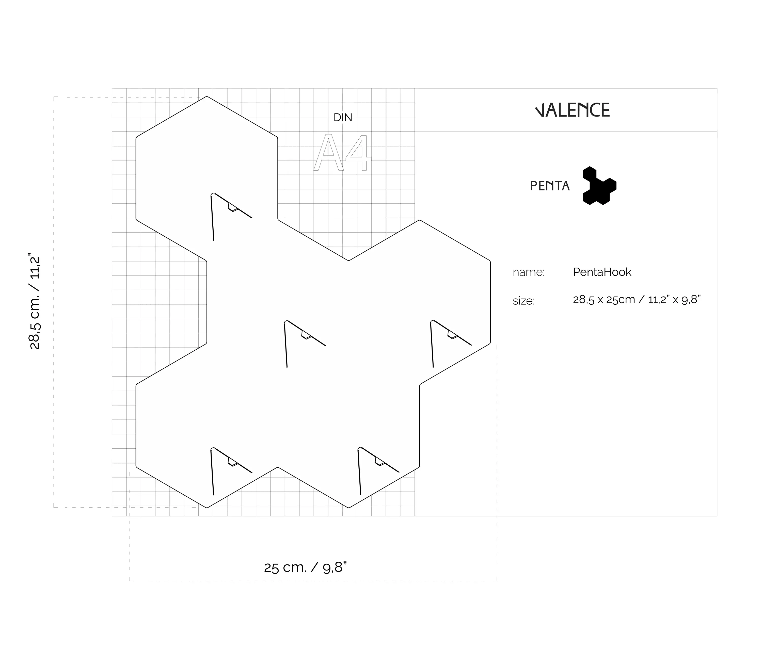 Valence Design - PentaHook | Ruby Red