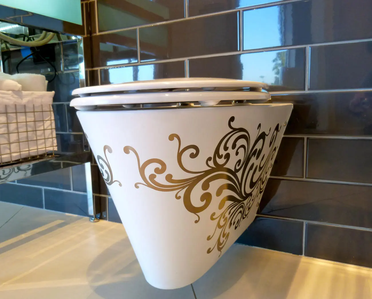 Neo-Metro - Mini Loo Wall Hung Toilet Configured for In-Wall Flushing System