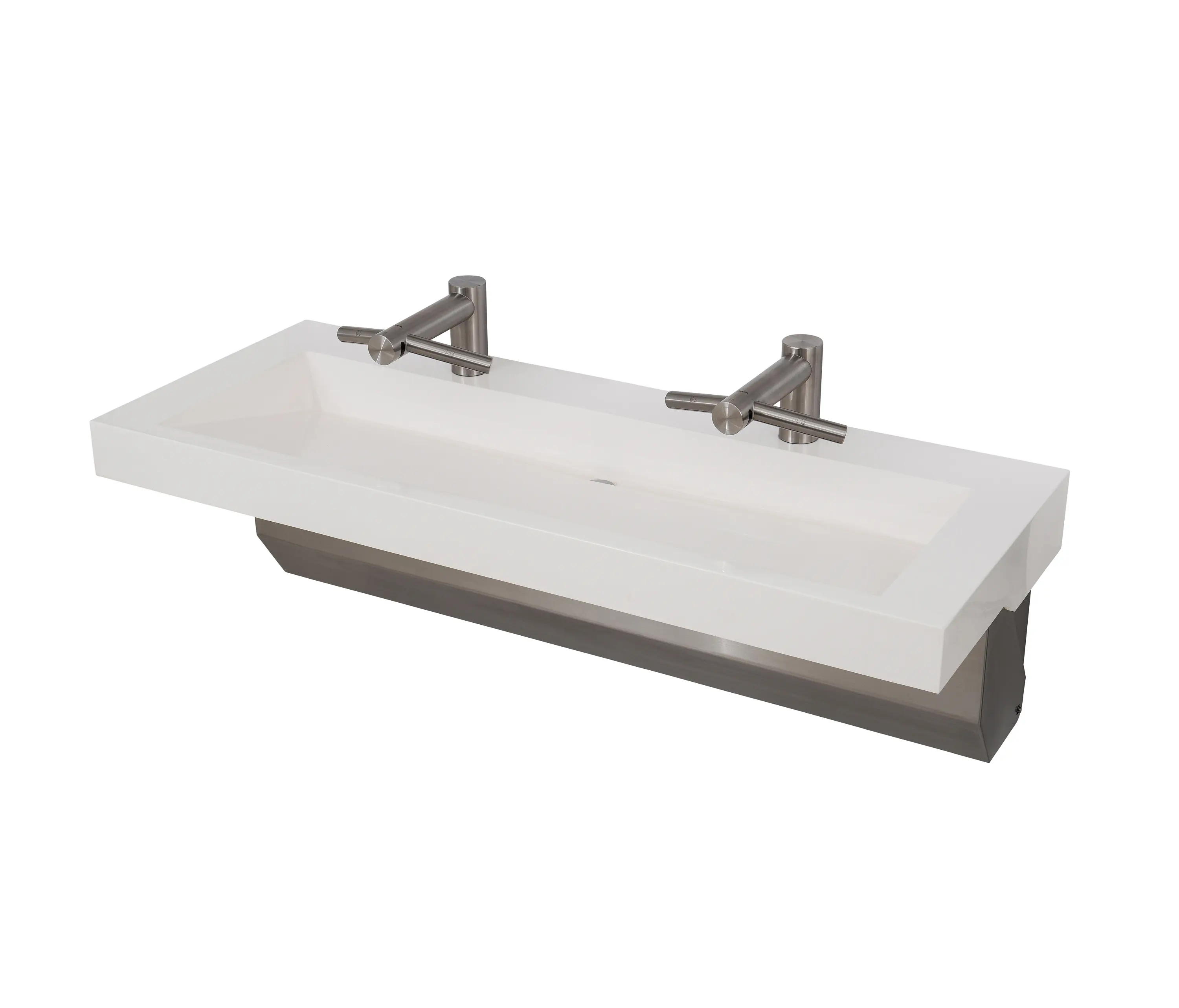 Neo-Metro - Slab Edge™ - Wall Mounted Solid Surface Basin