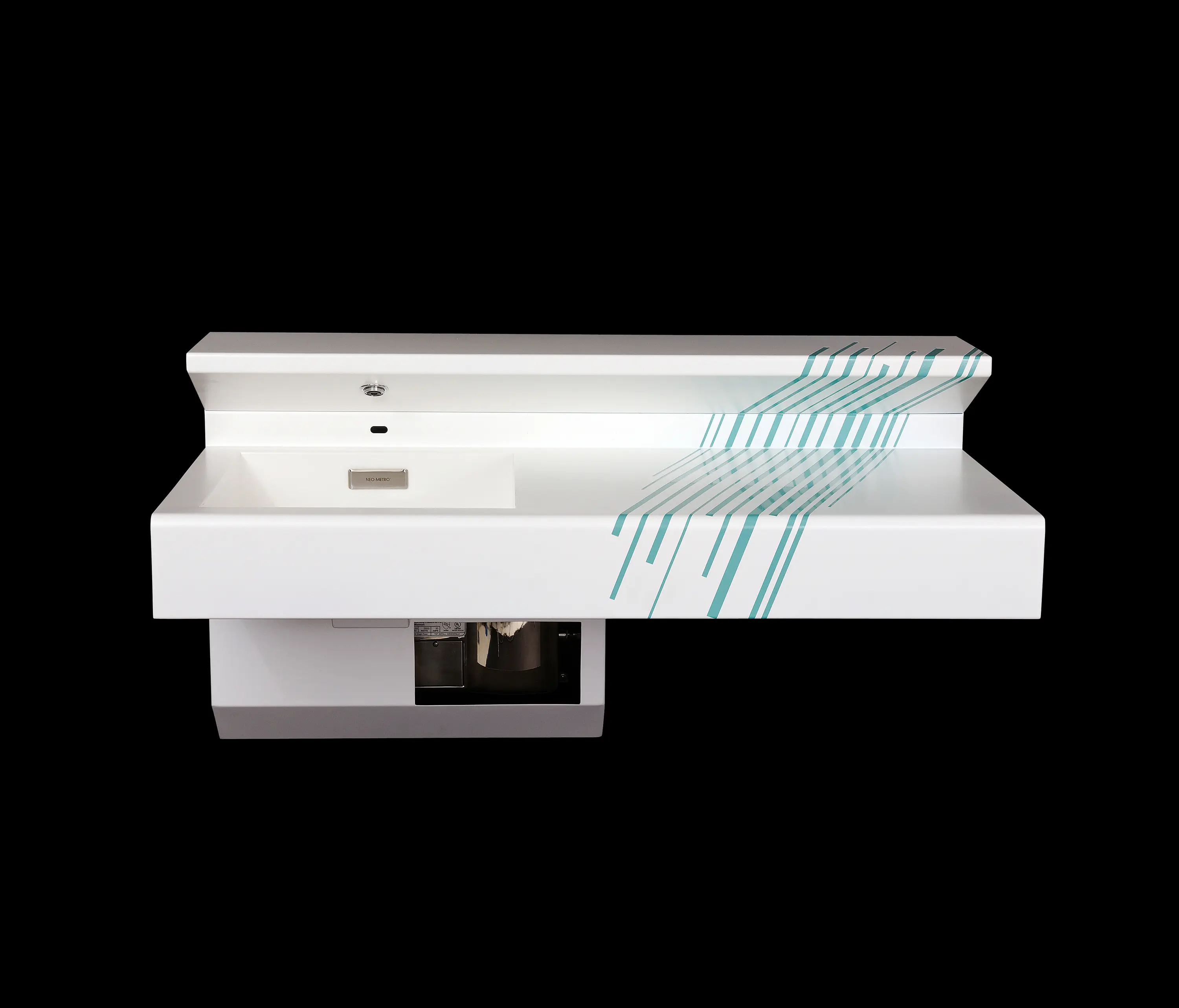 Neo-Metro - Straight Front, Wall Mounted System M2 Basin
