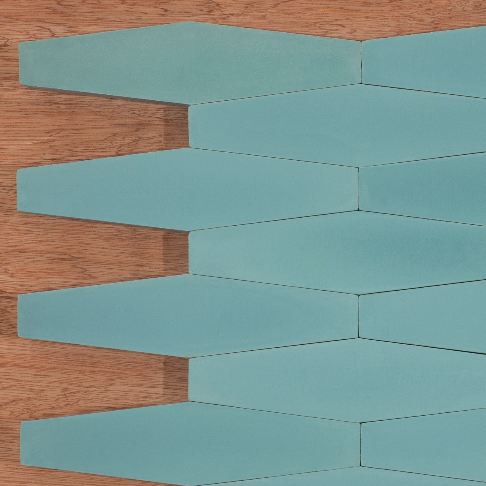 Display product Long Hex - Aqua from manufacturer Granada Tile