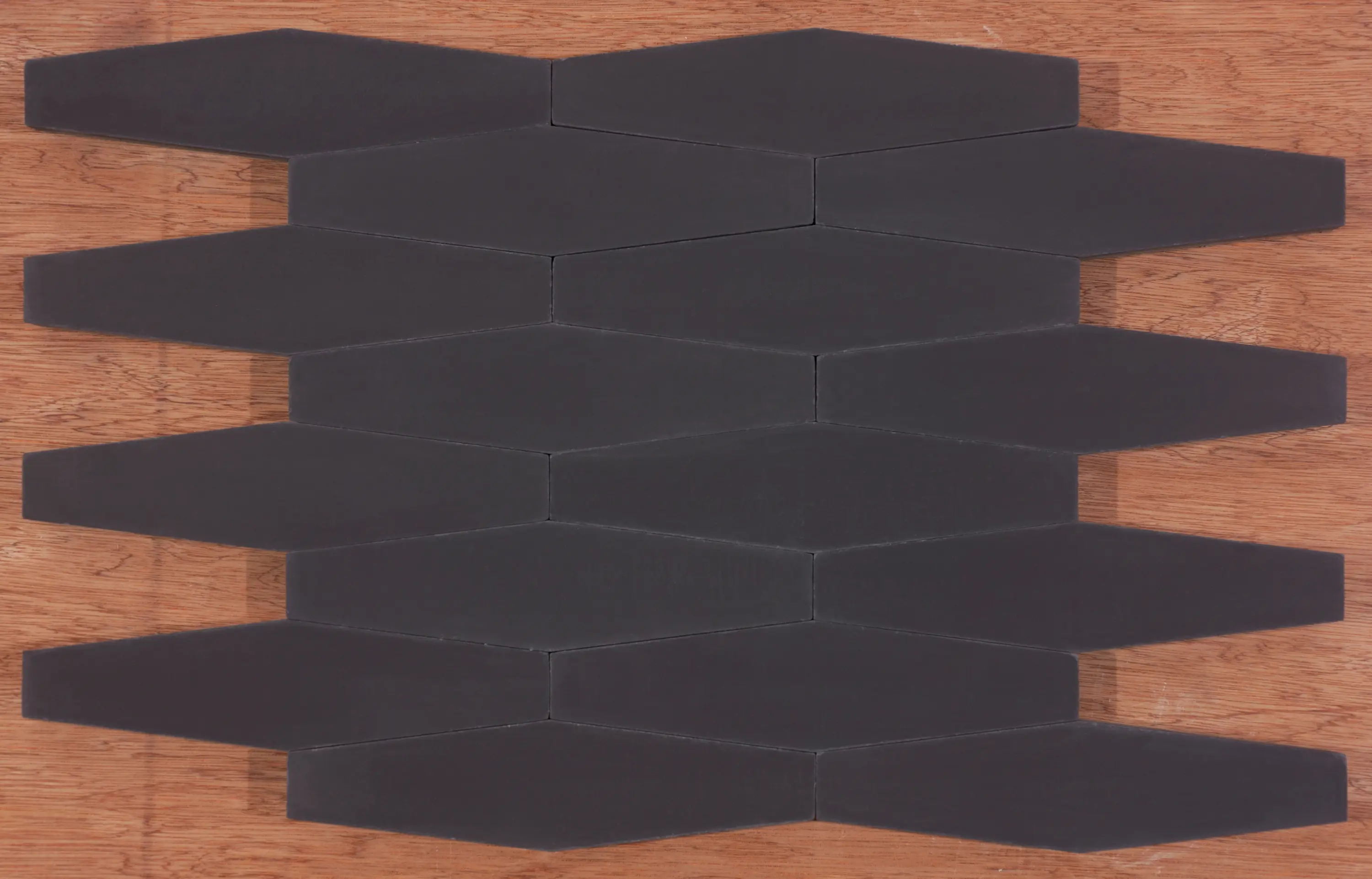 Granada Tile - Long Hex - Black