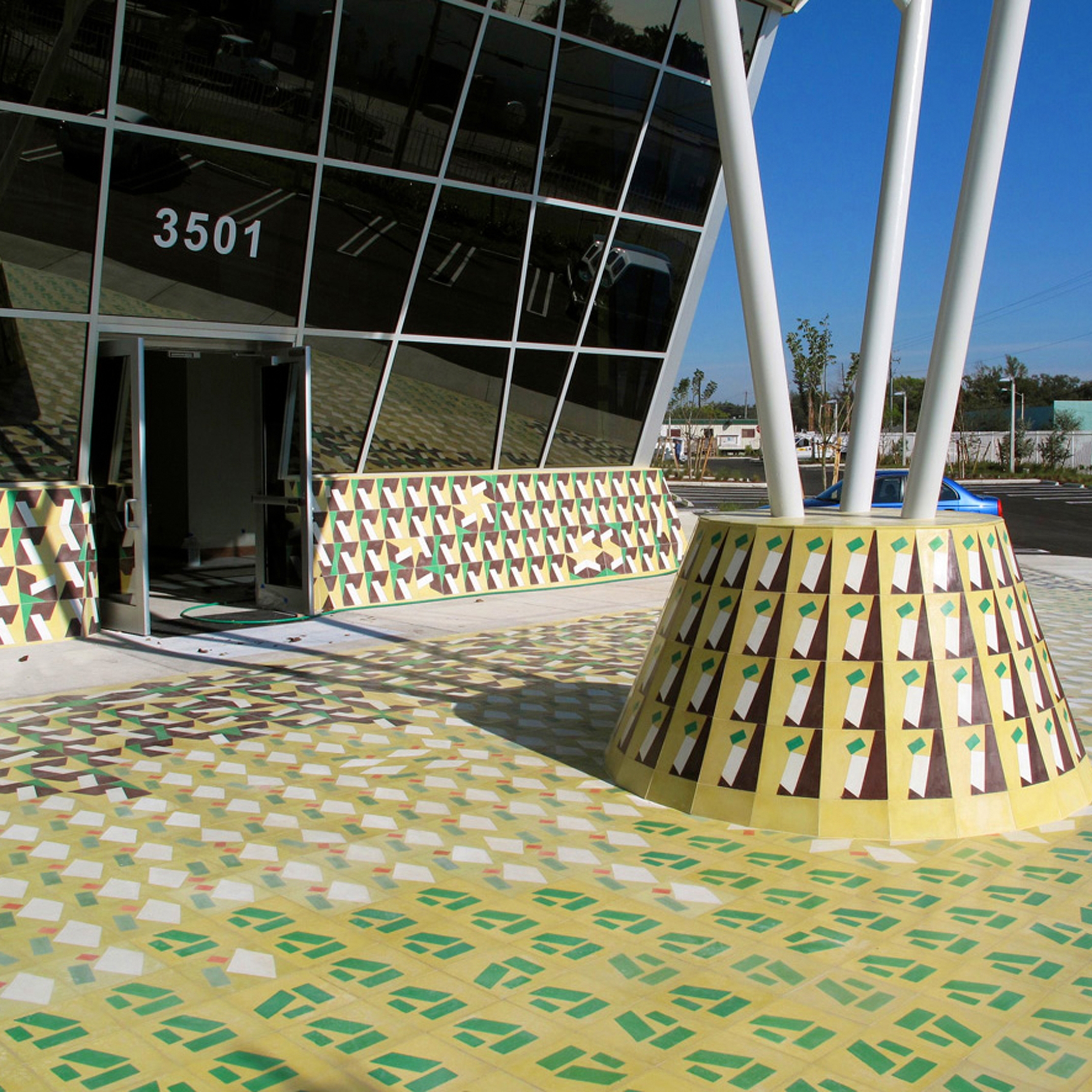 Display product Custom - Artist-Designed Cement Tile from manufacturer Granada Tile