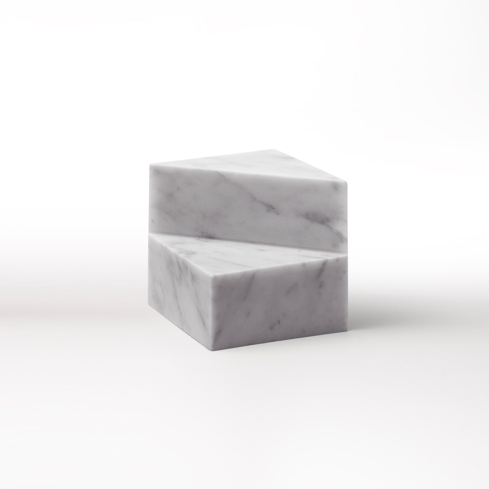 Vertoon produk Kilos bookends - Cube - Bianco Carrara van vervaardiger Salvatori