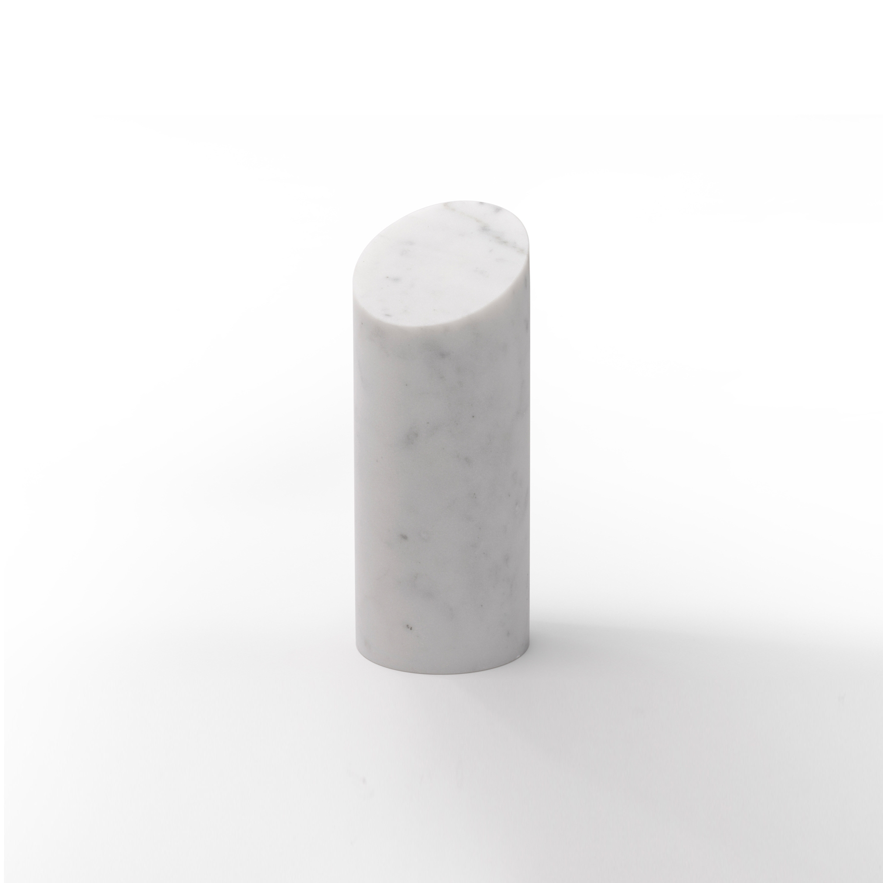 Kilos bookends - Cylinder - Bianco Carrara