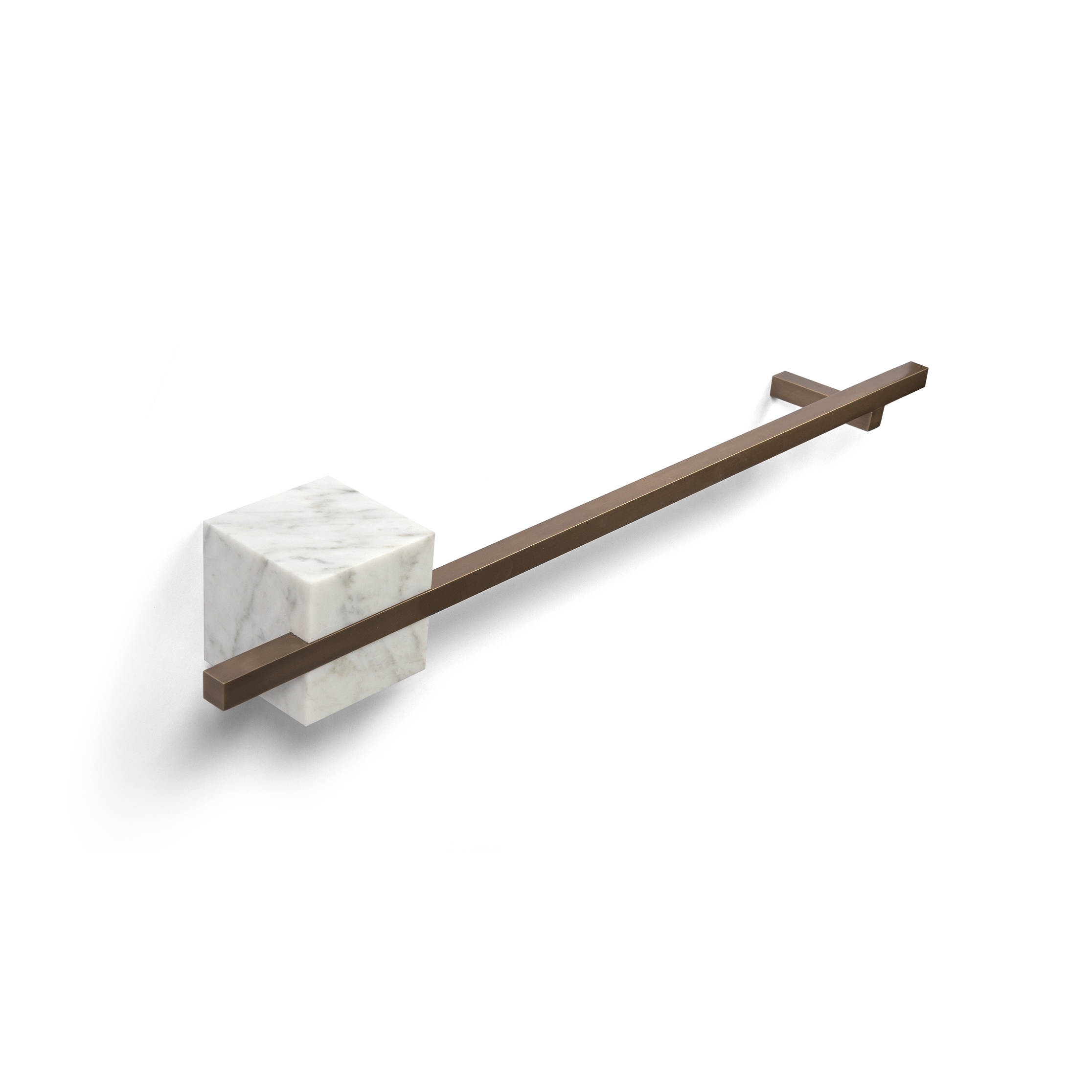 TABL-EAU Robe hook 60 x 8 - Bianco Carrara