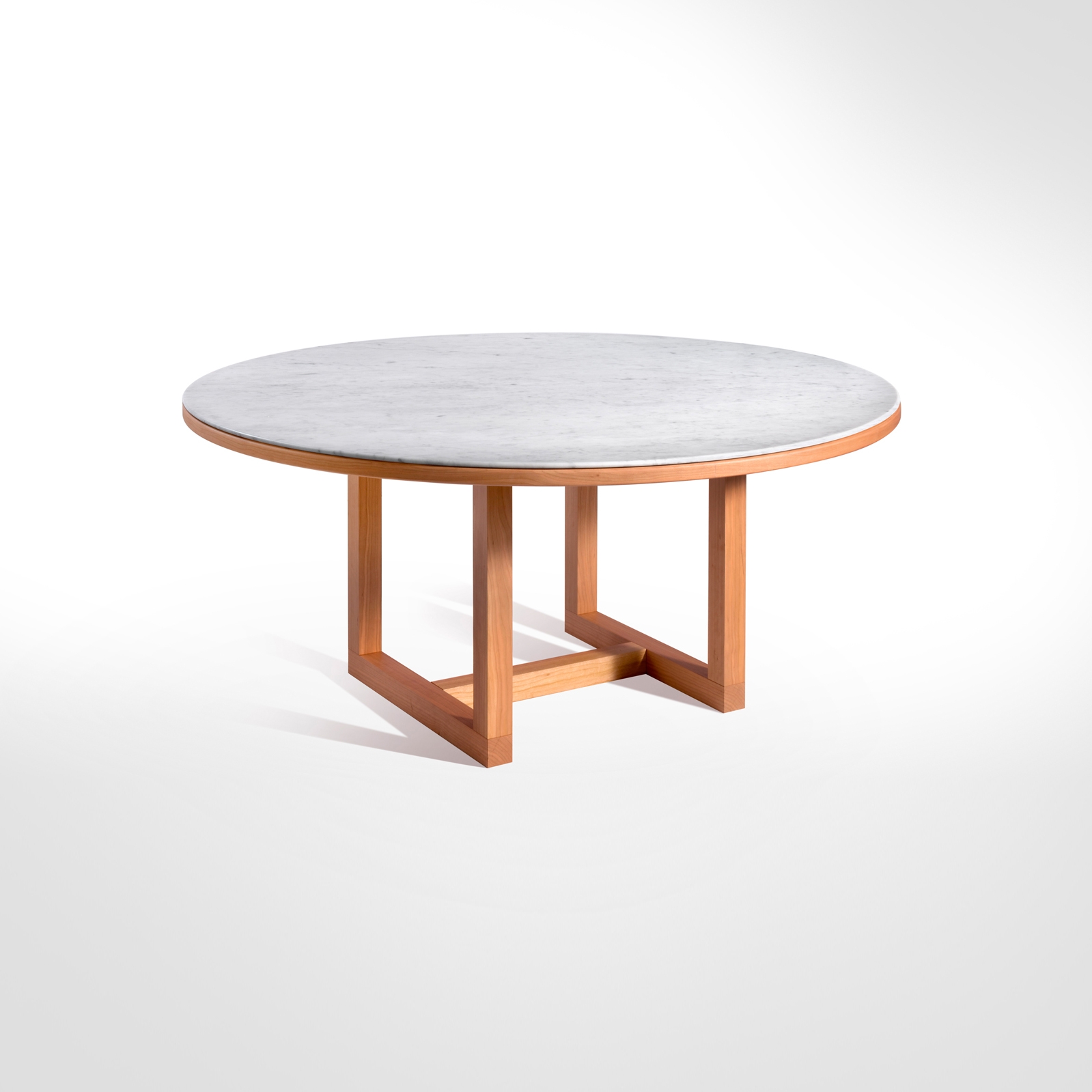 Produkt Span - Dining table Ø 160 x h70 cm Bianco Carrara des Herstellers Salvatori anzeigen