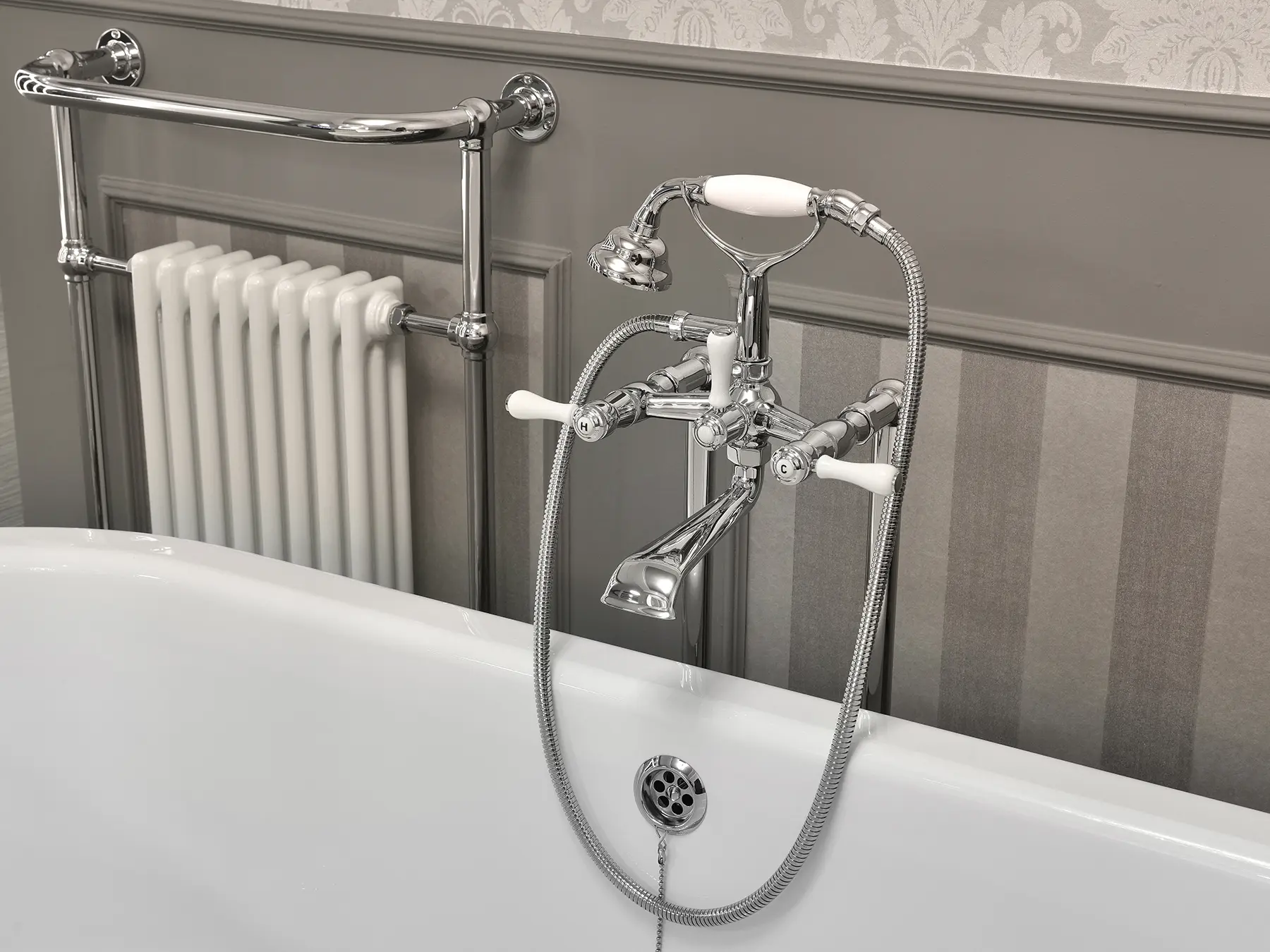 rvb - 1935 | Bath shower mixer, high fork