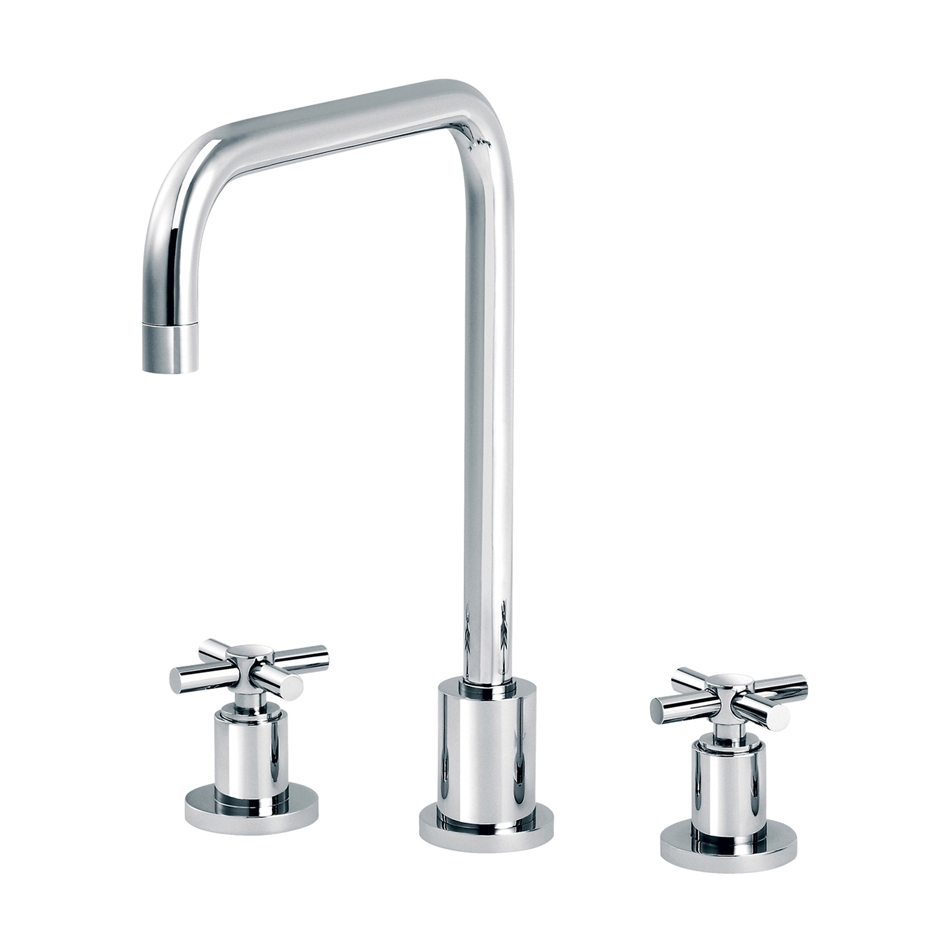 Display product Sully | 3-hole kitchen mixer, spout in U from manufacturer rvb