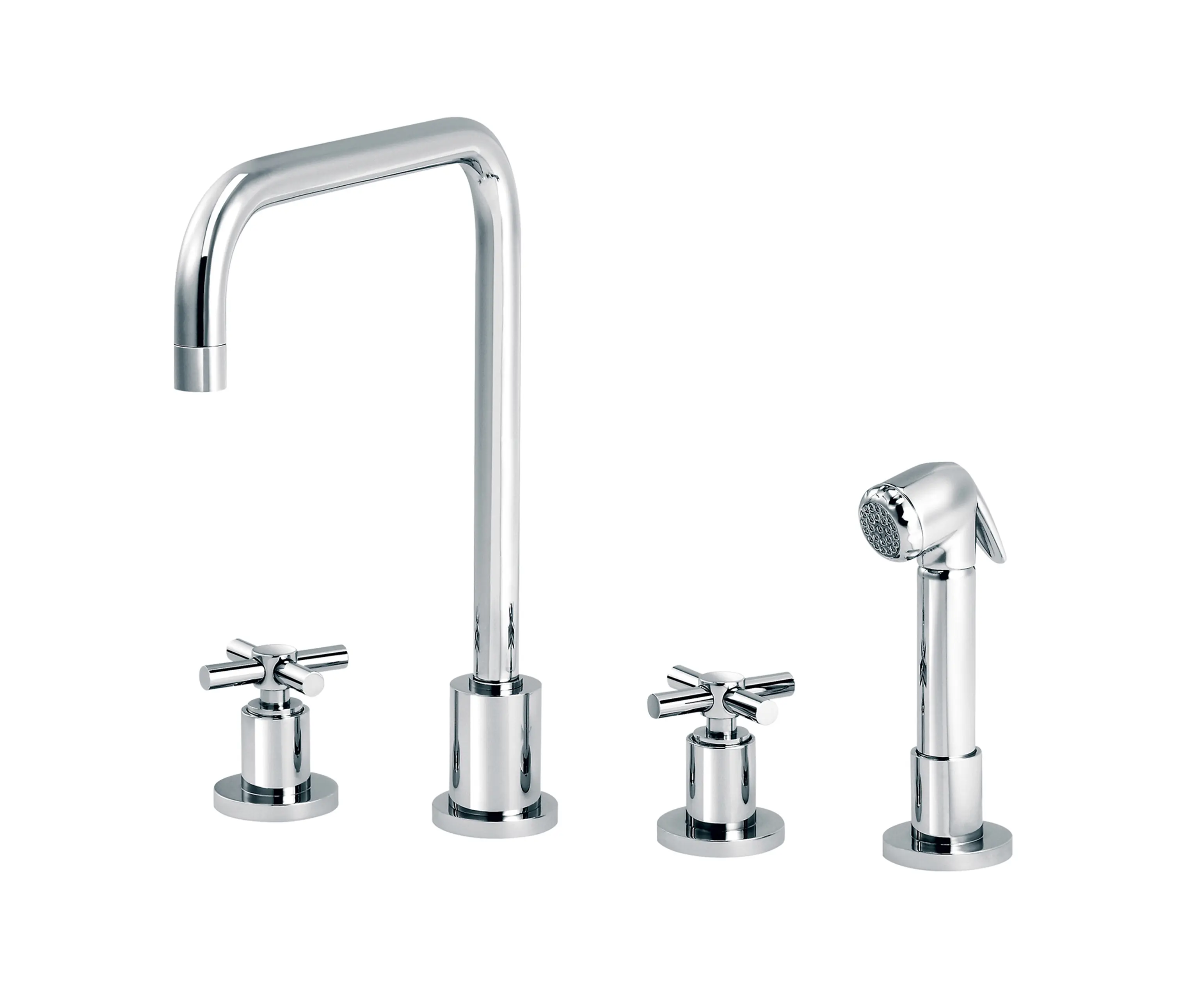 rvb - Sully | 3-hole kitchen mixer, handshower, spout in U