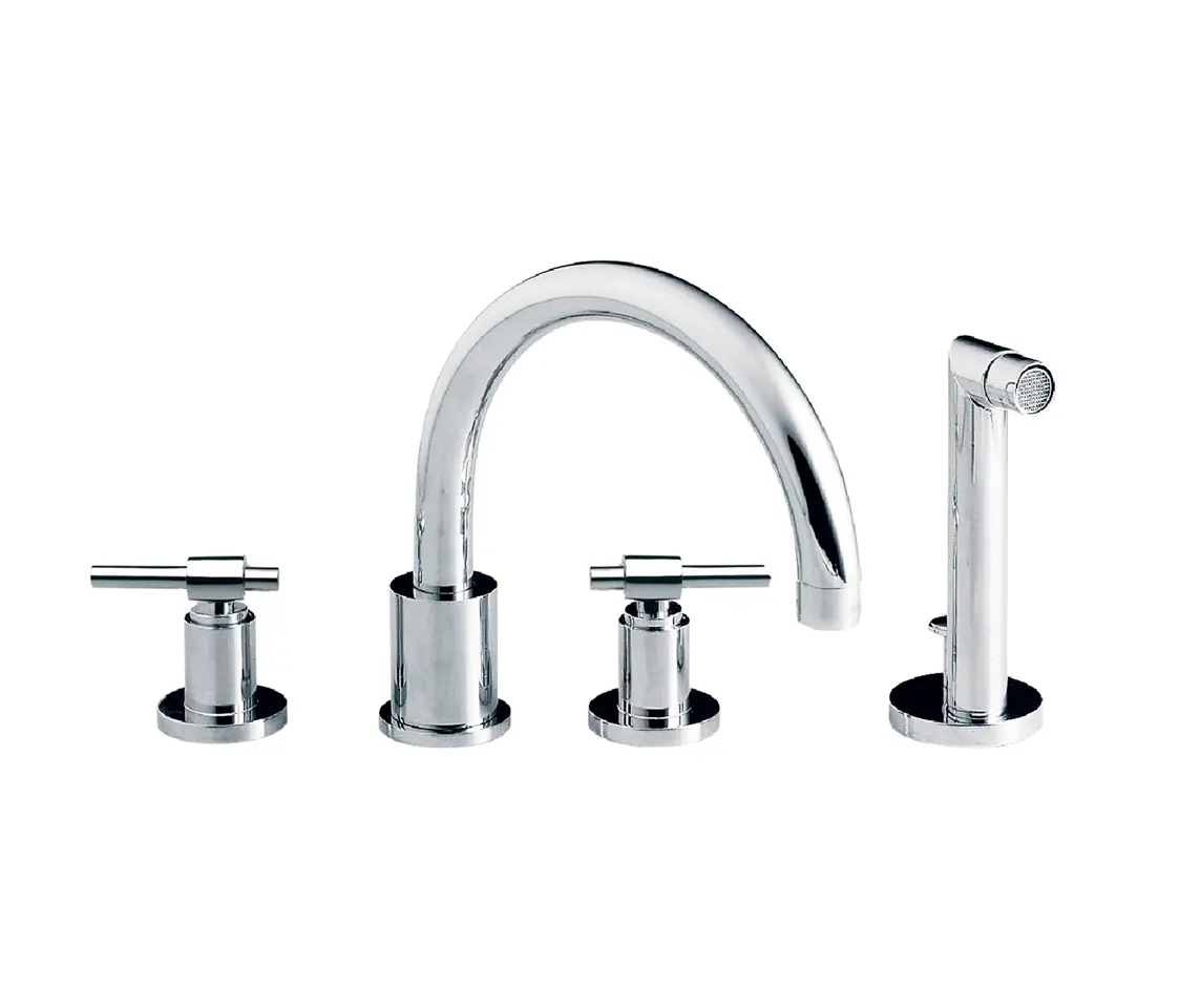 rvb - Dynamic | 4-hole bath and shower set, handshower