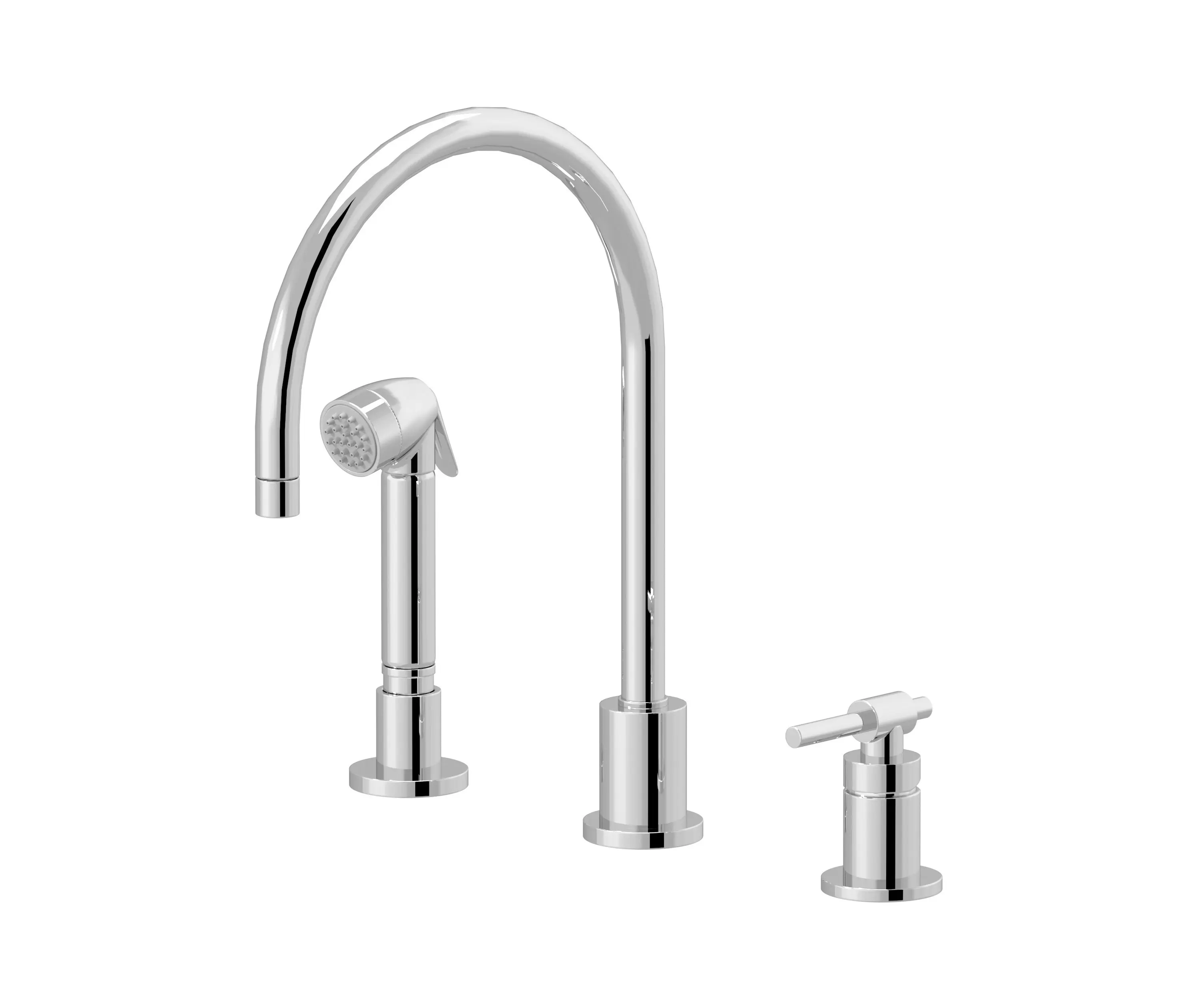 rvb - Dynamic | Single-lever kitchen mixer, great spout, handshower
