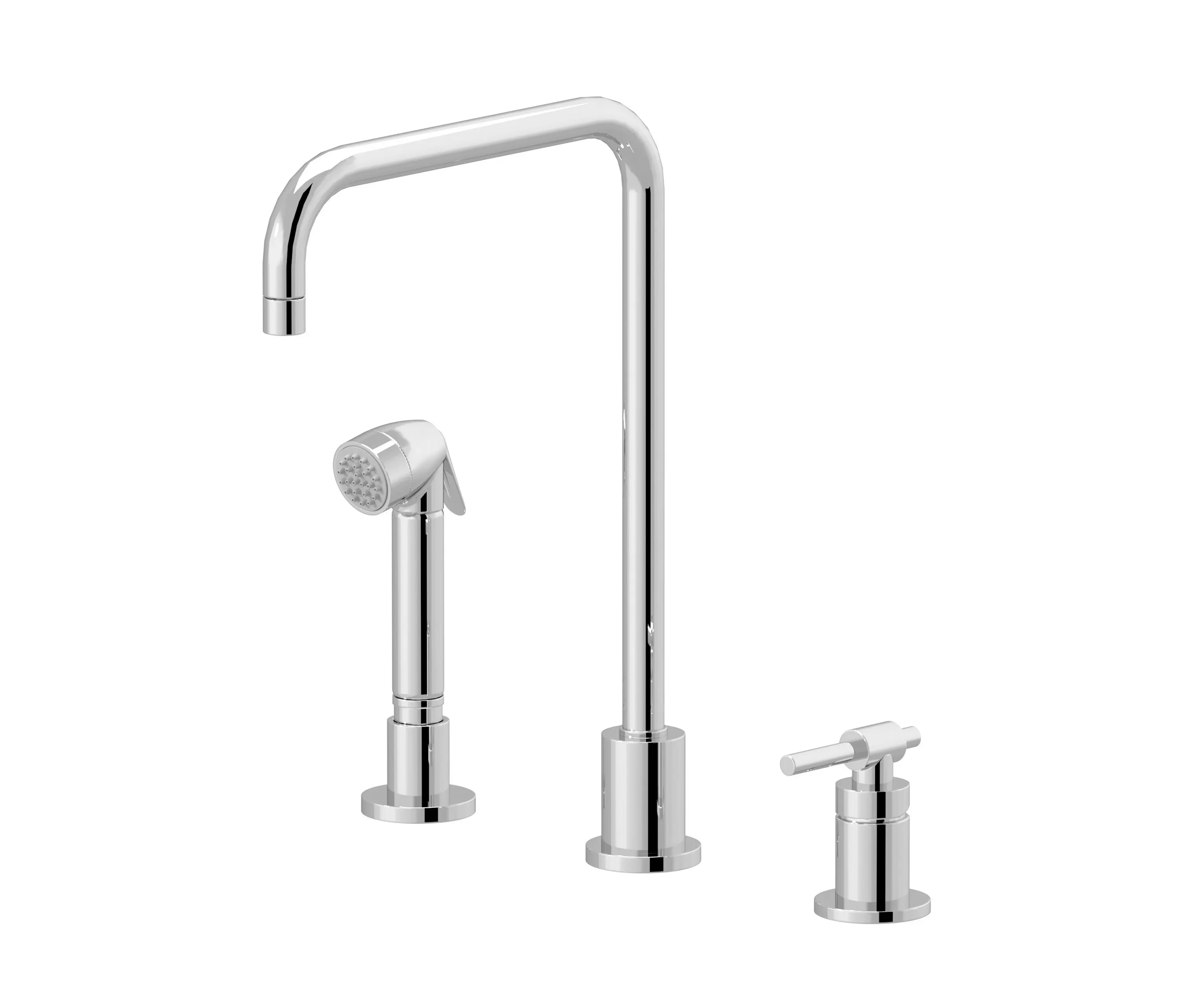 rvb - Dynamic | Single-lever kitchen mixer, great U spout, handshower