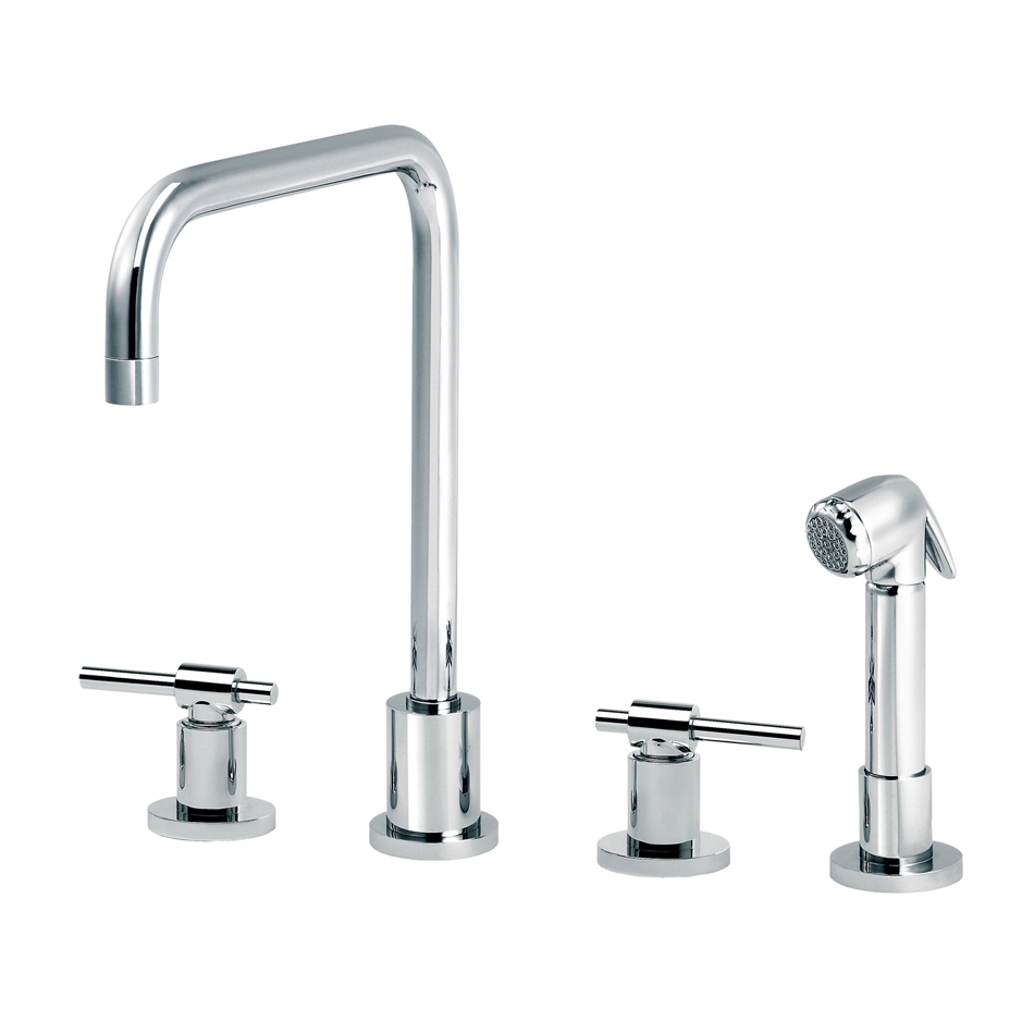 Display product Dynamic | 3-hole kitchen mixer, handshower, spout in U from manufacturer rvb