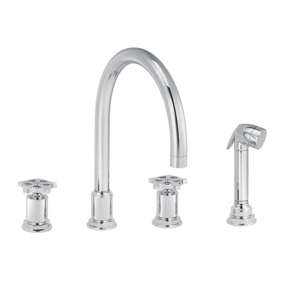 Display product Flamant Factory | 4-hole kitchen mixer, handshower, great spout from manufacturer rvb