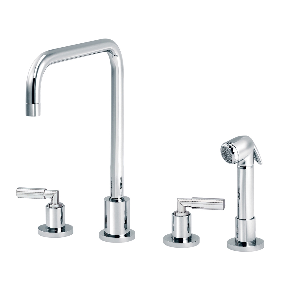 Display product Cliff | 3-hole kitchen mixer, handshower, spout in U from manufacturer rvb