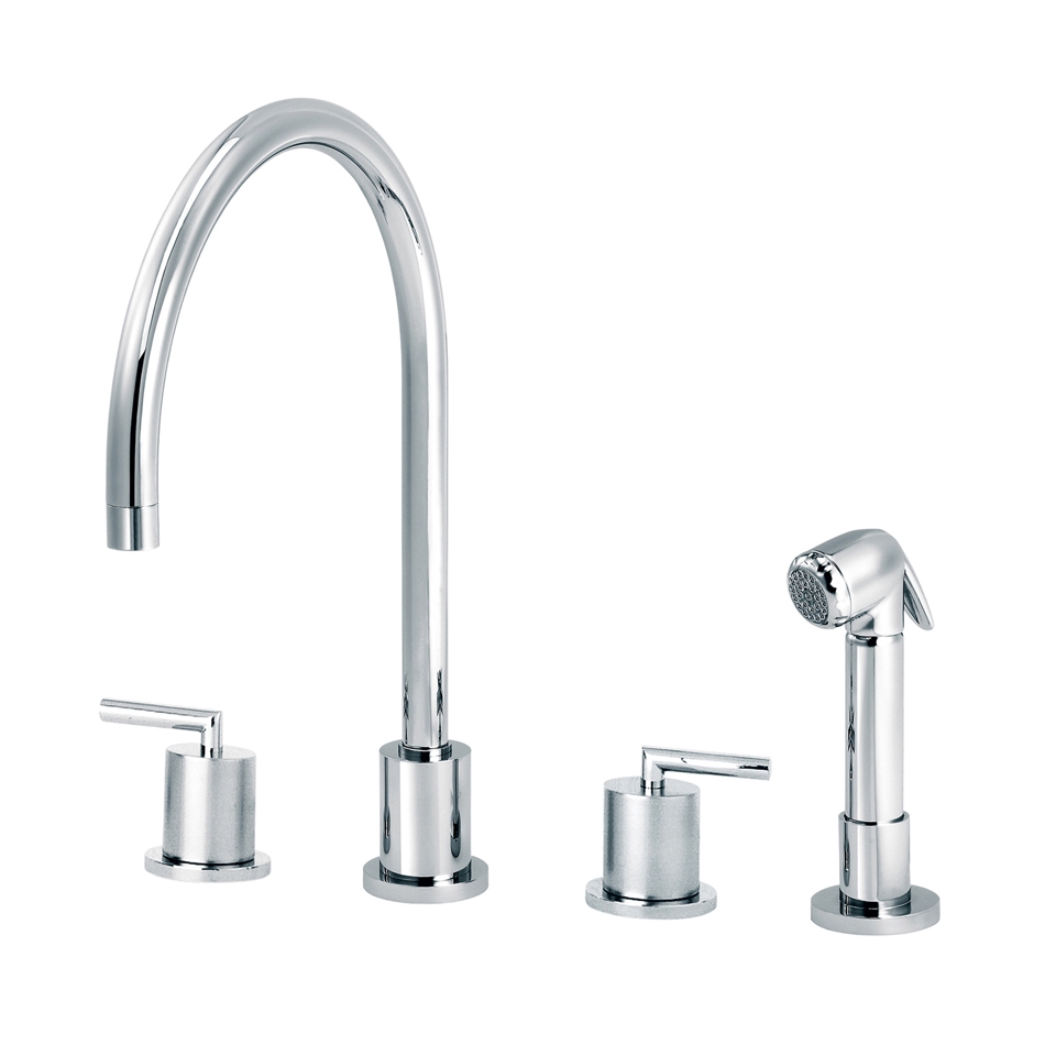 Display product Fun | 3-hole kitchen mixer, handshower from manufacturer rvb