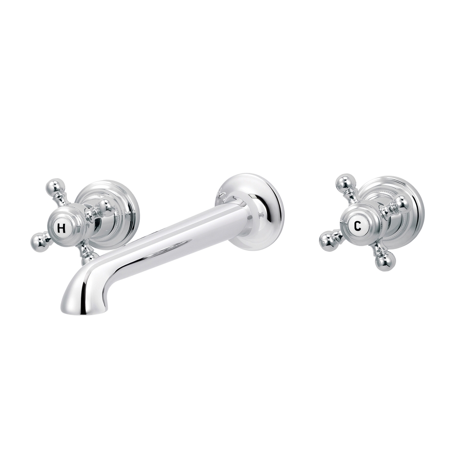 Display product 1920-1921 | 3-hole wall-mounted sink mixer, Cotton spout from manufacturer rvb