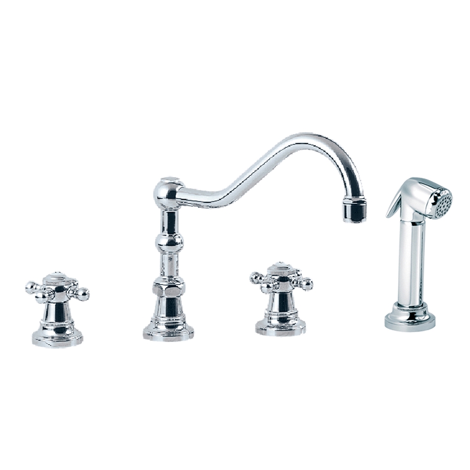 Mostra il prodotto 1920-1921 | 4-hole kitchen mixer, handshower del produttore rvb