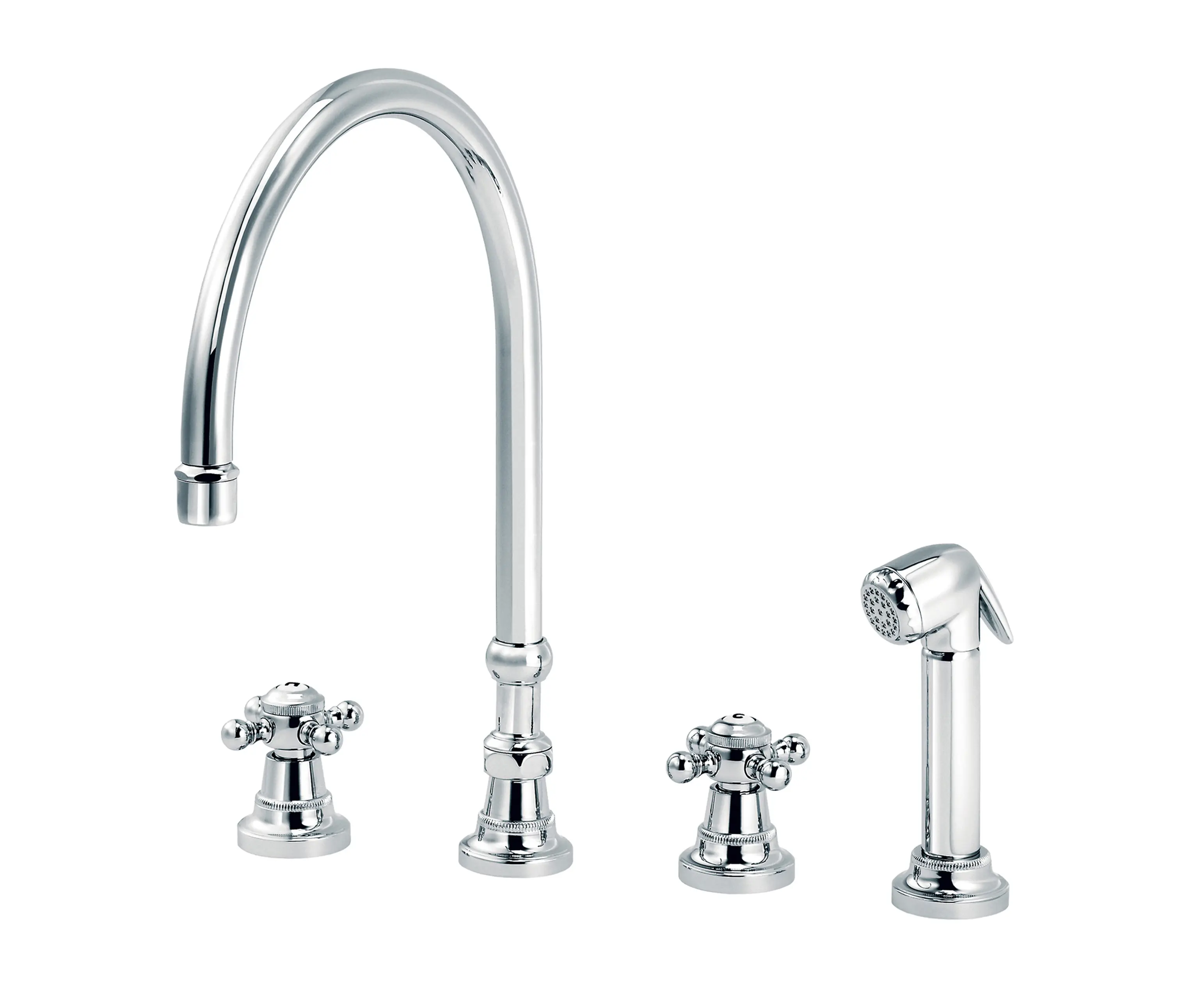 rvb - 1920-1921 | 4-hole kitchen mixer, handshower, great spout