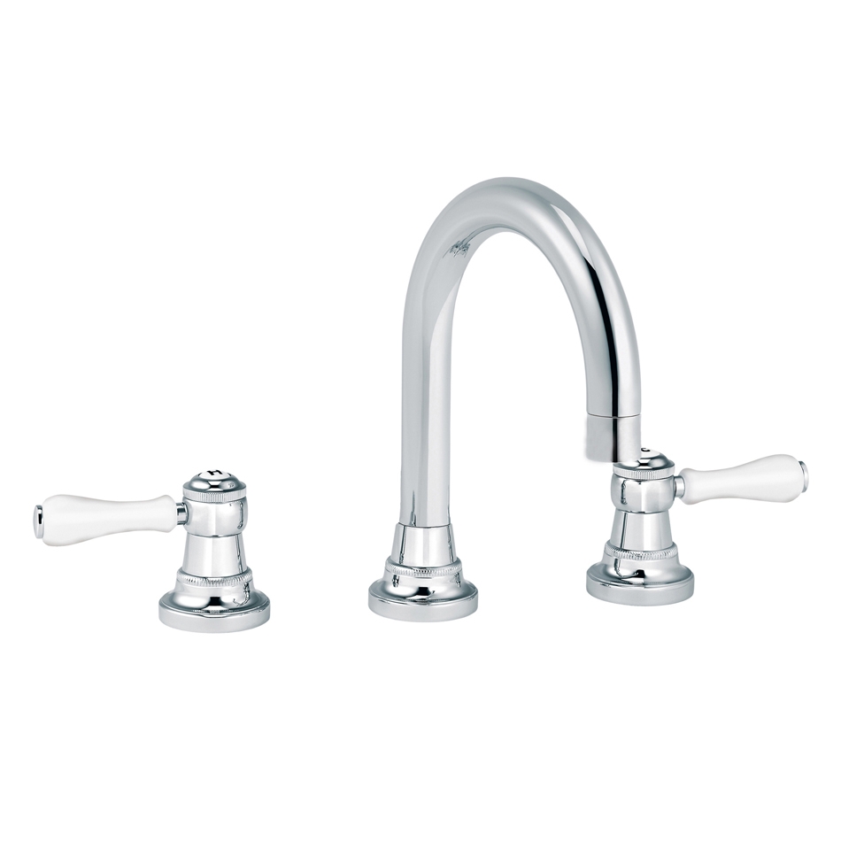 Display product 1935 | 3-hole sink mixer, round spout from manufacturer rvb