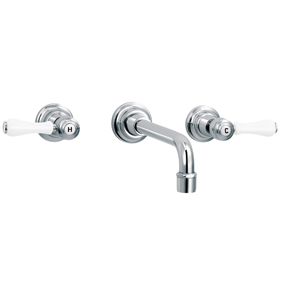 Display product 1935 | 3-hole wall-mounted sink mixer from manufacturer rvb