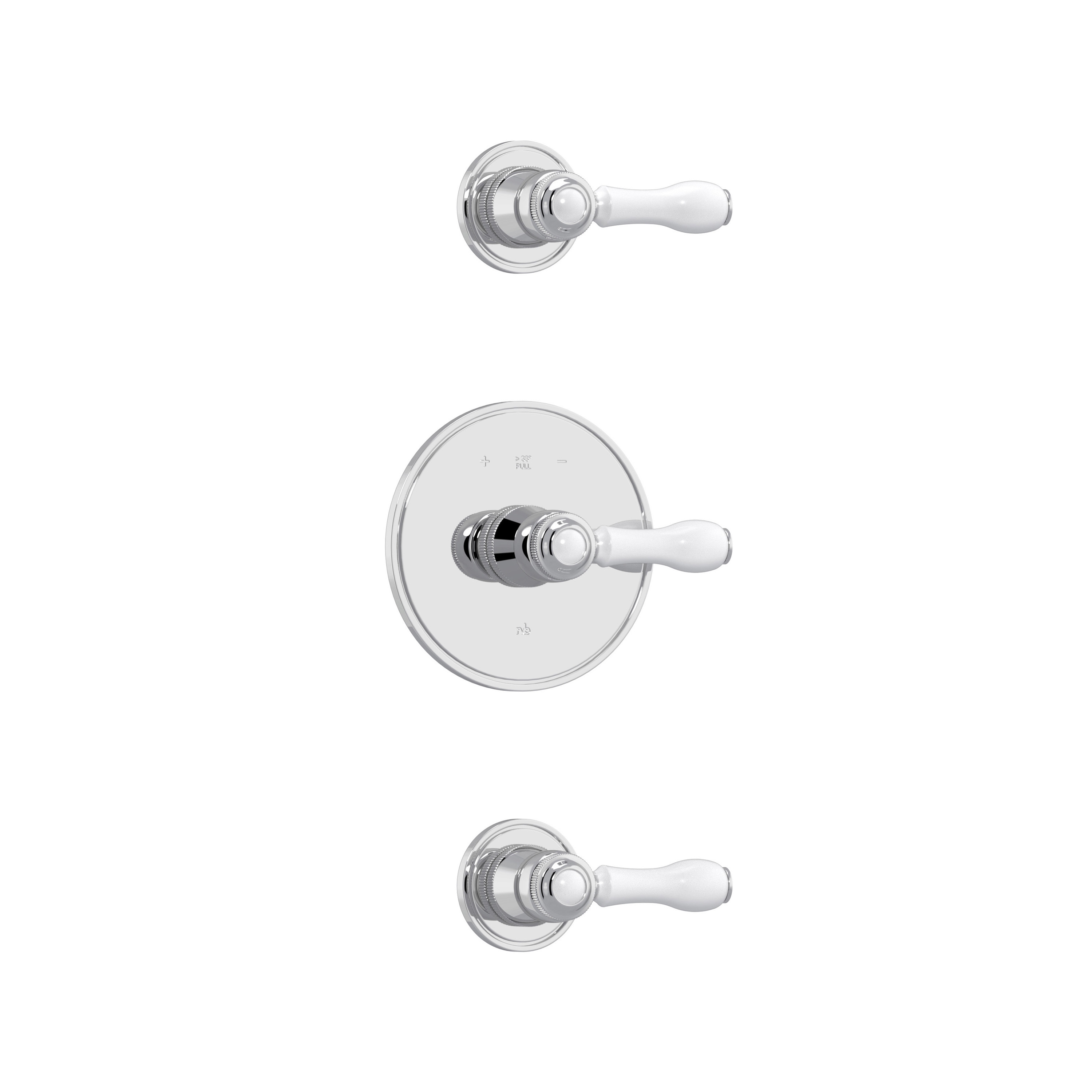 Produkt 1935 | Thermostat-Set für Wandeinbau und 2 Absperrhähne des Herstellers rvb anzeigen