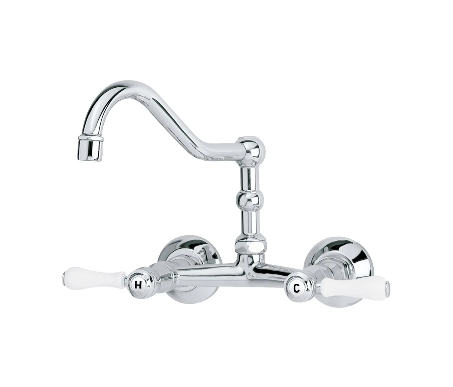 rvb - 1935 | Wall-mounted kitchen mixer, spout above