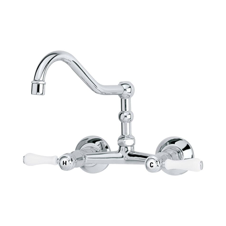 Display product 1935 | Wall-mounted kitchen mixer, spout above from manufacturer rvb