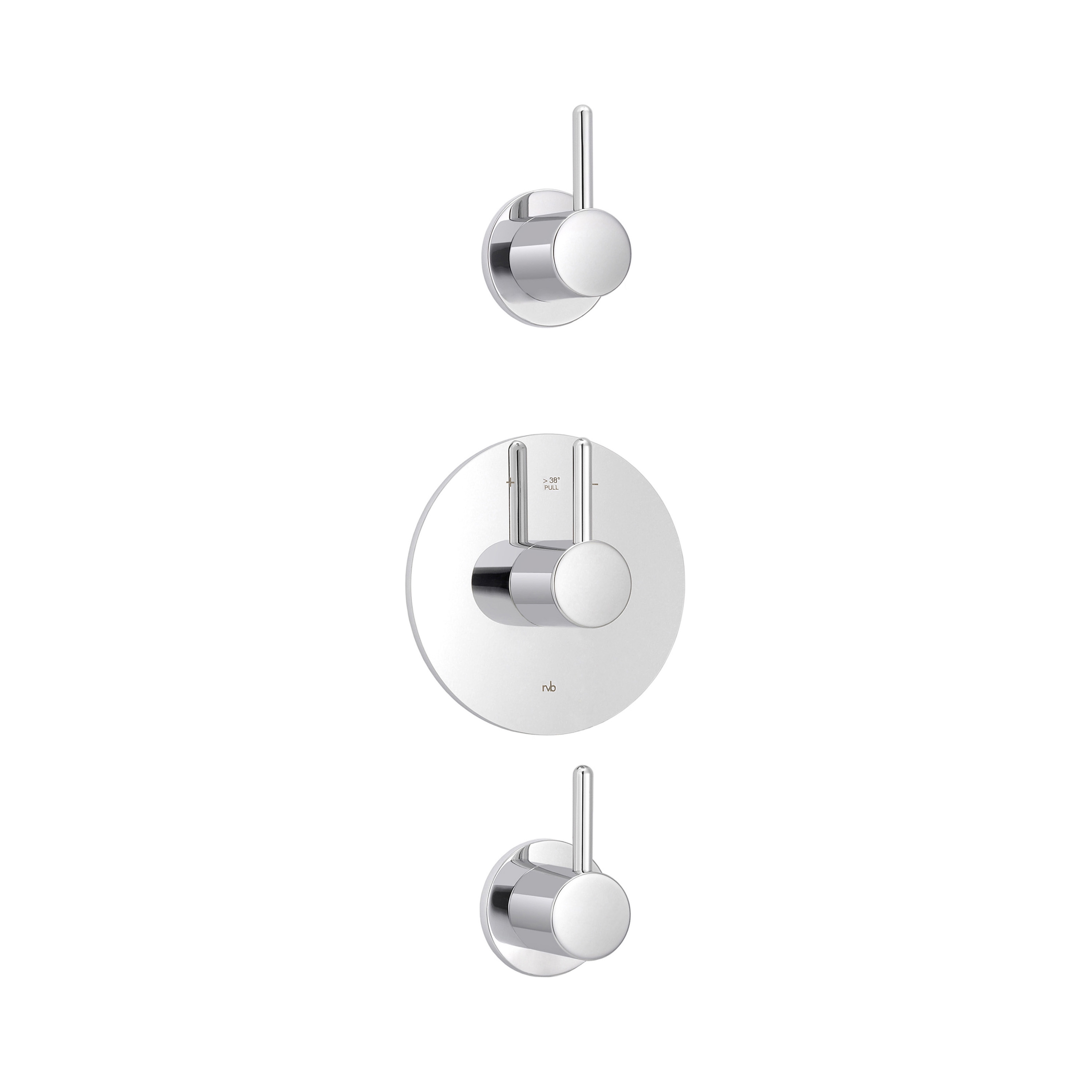 Display product Plug | Concealed shower thermostat with 2 valves from manufacturer rvb
