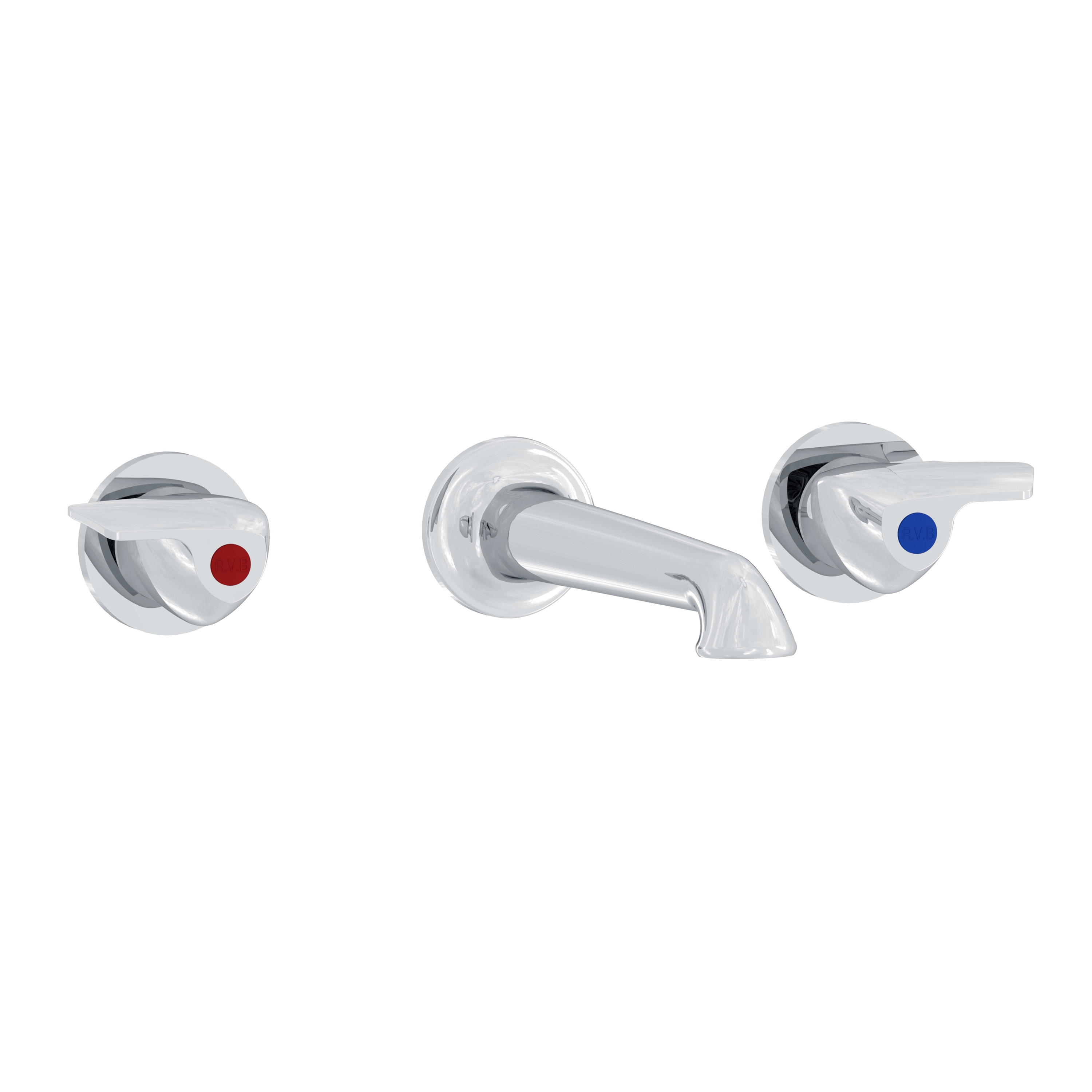 Display product Pile & Face | 3-hole wall-mounted washbasin mixer from manufacturer rvb